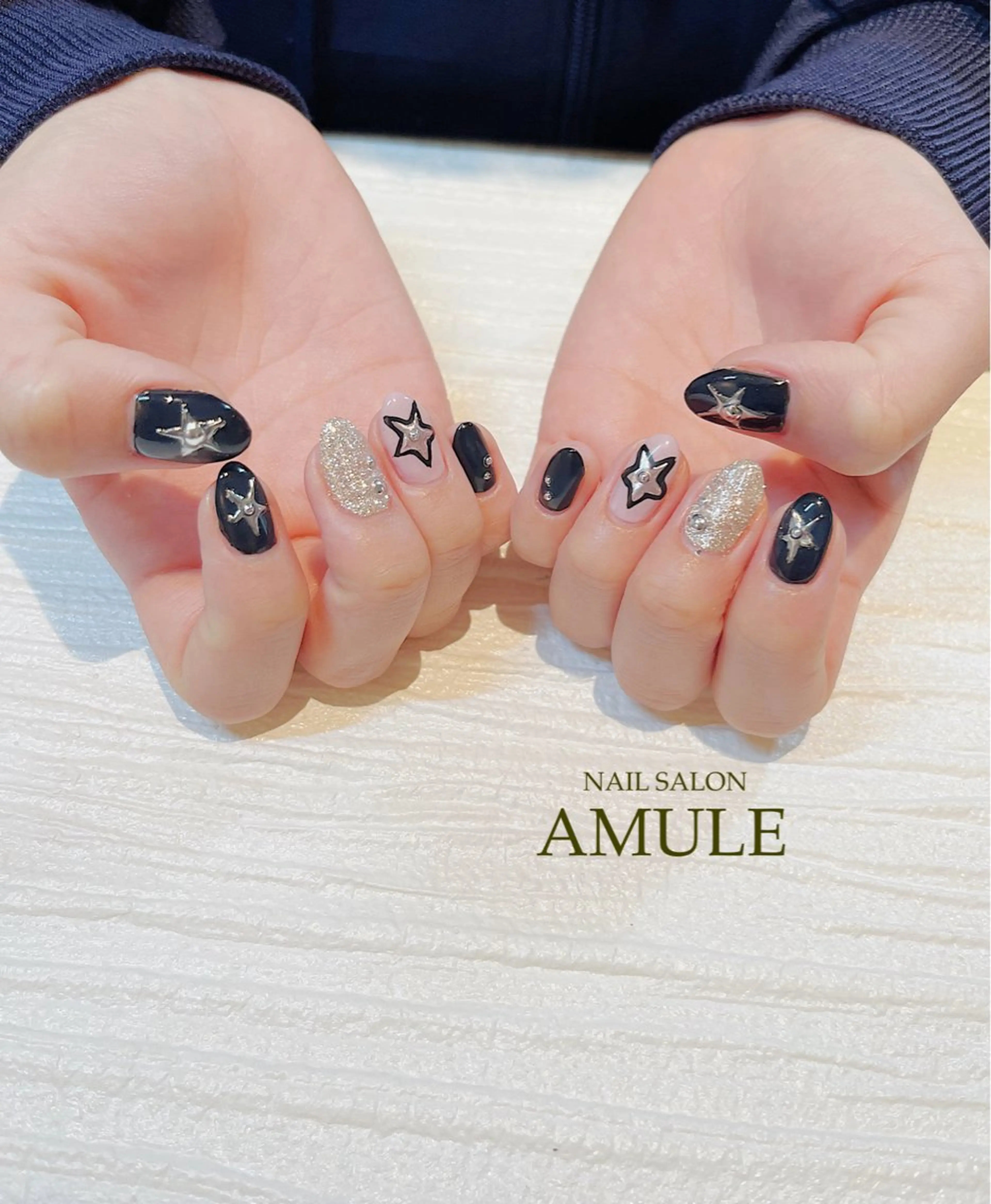ネイル アートネイル ジェルネイル ハンドネイル NAILSALON AMULEのネイルデザイン