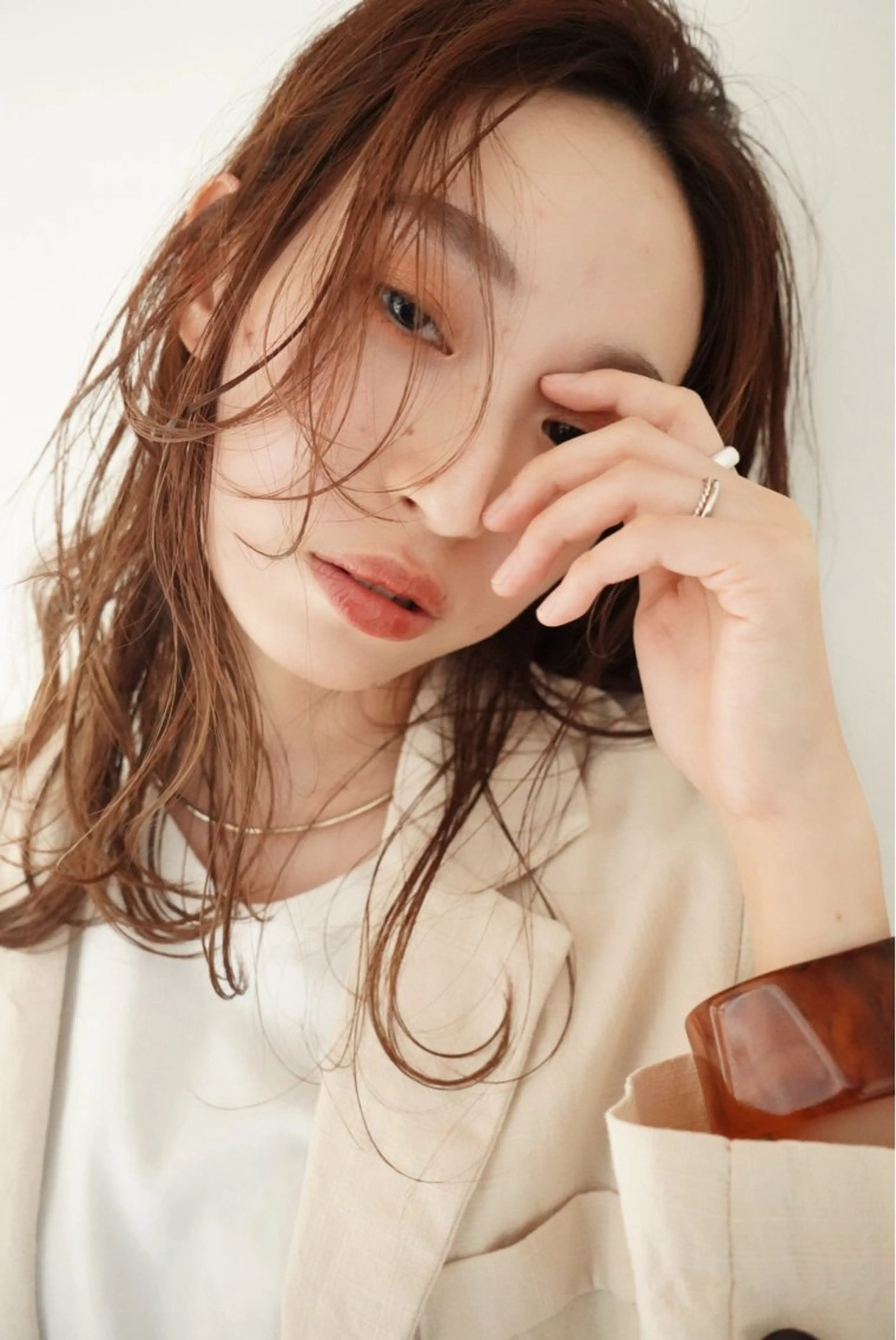 セミロング ダメージレス◎東区/ 艶カラー💫/斉藤拓のヘアスタイル