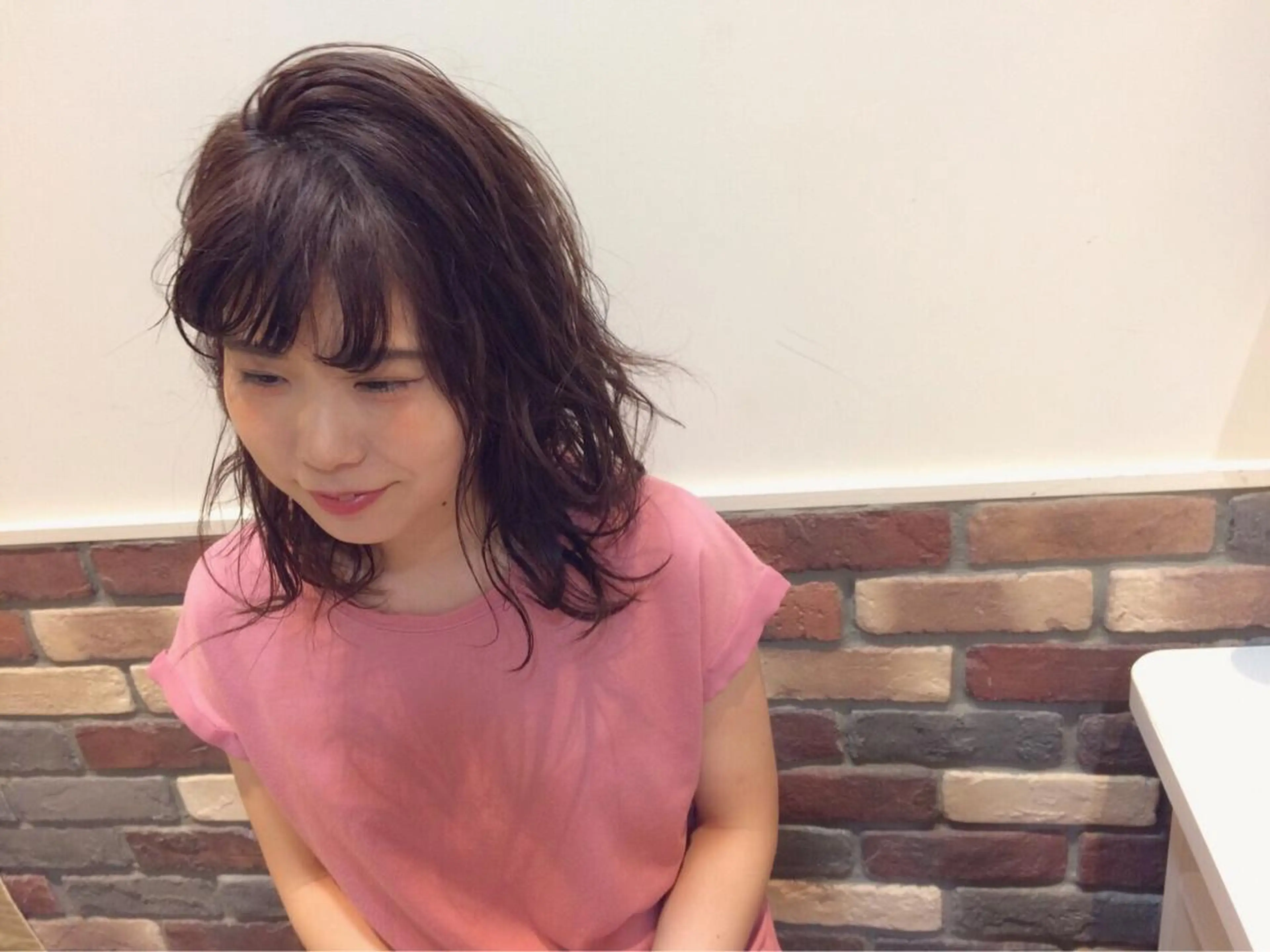 ショート ミディアム セミロング ロング カラー パーマ アッシュ パープルカラー パープルアッシュ 江原 彩華のヘアスタイル