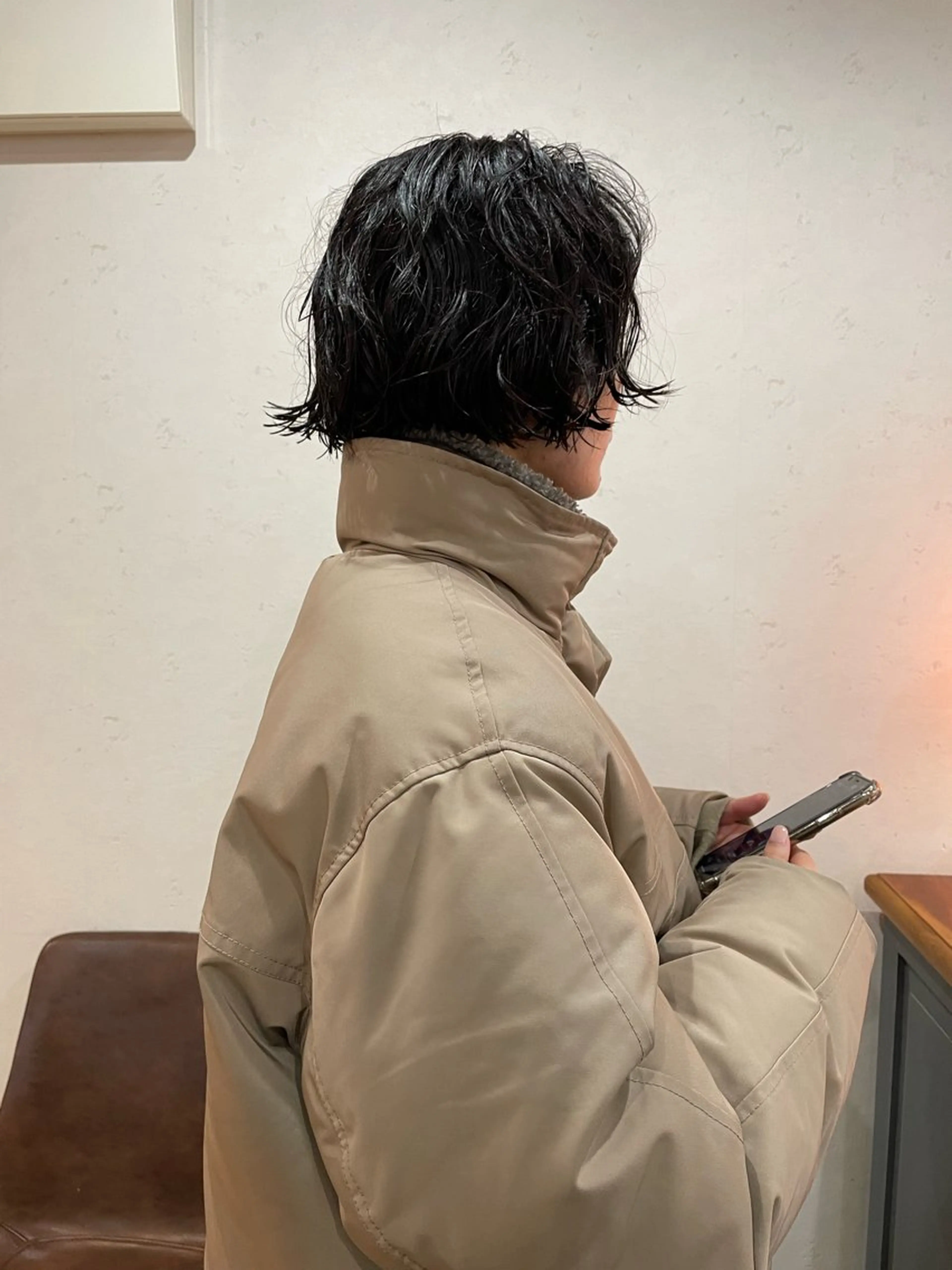 ショート ボブ カット パーマ 高田 翔平のヘアスタイル