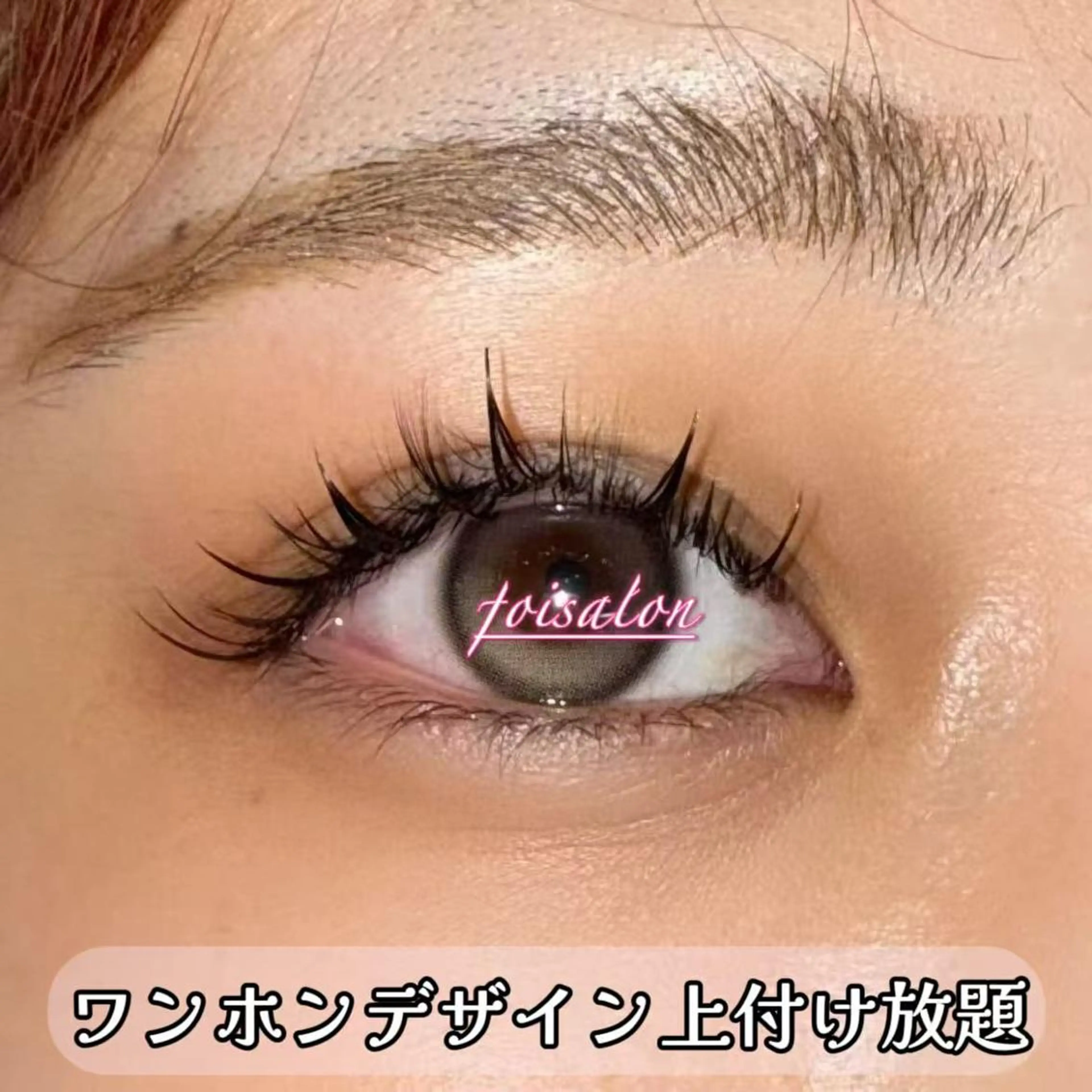 マツエク・マツパ 付け放題 束感まつ毛 フラットラッシュ ワンホンマツエク マツエク foisalon 大久保店のマツエク・マツパデザイン