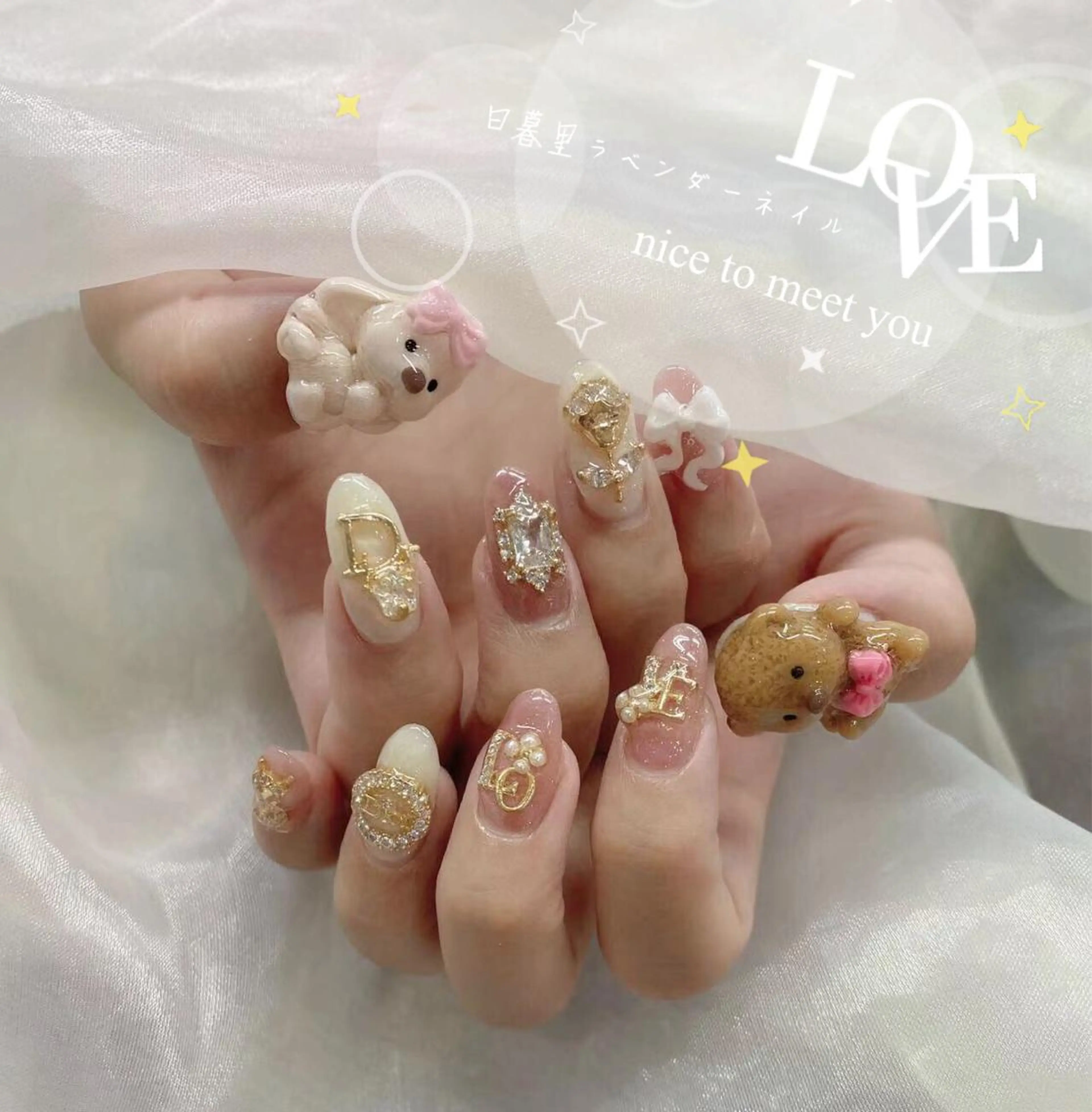 ネイル ラベンダー💖日暮里 ルル💖ネイルのネイルデザイン