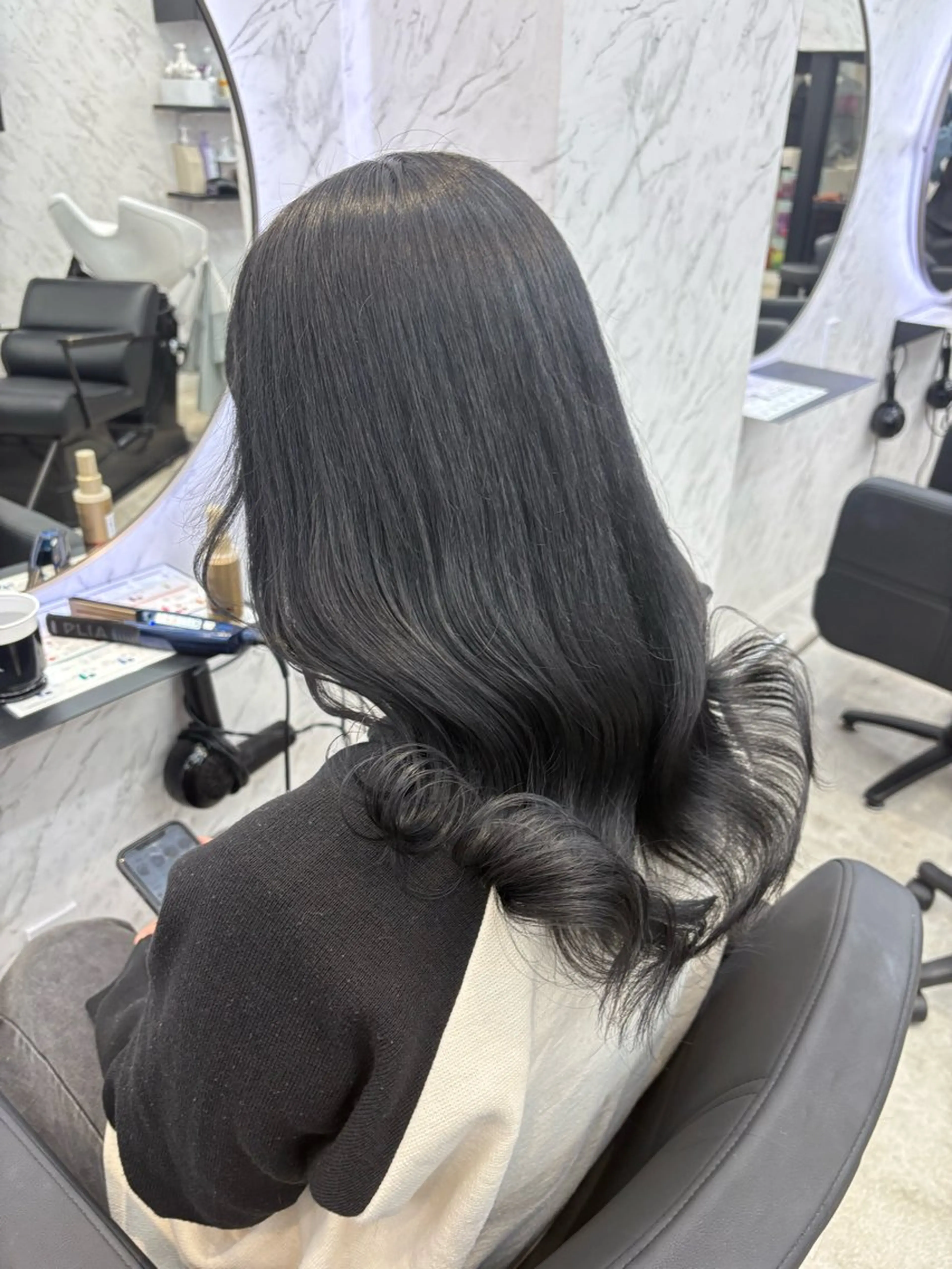 ロング カラー ヘアカラー hair salon dot. mooda 韓国風サロン 町田店所属・韓国風ヘア🎀🩶 /♡𝓝𝓸𝓪♡のヘアスタイル