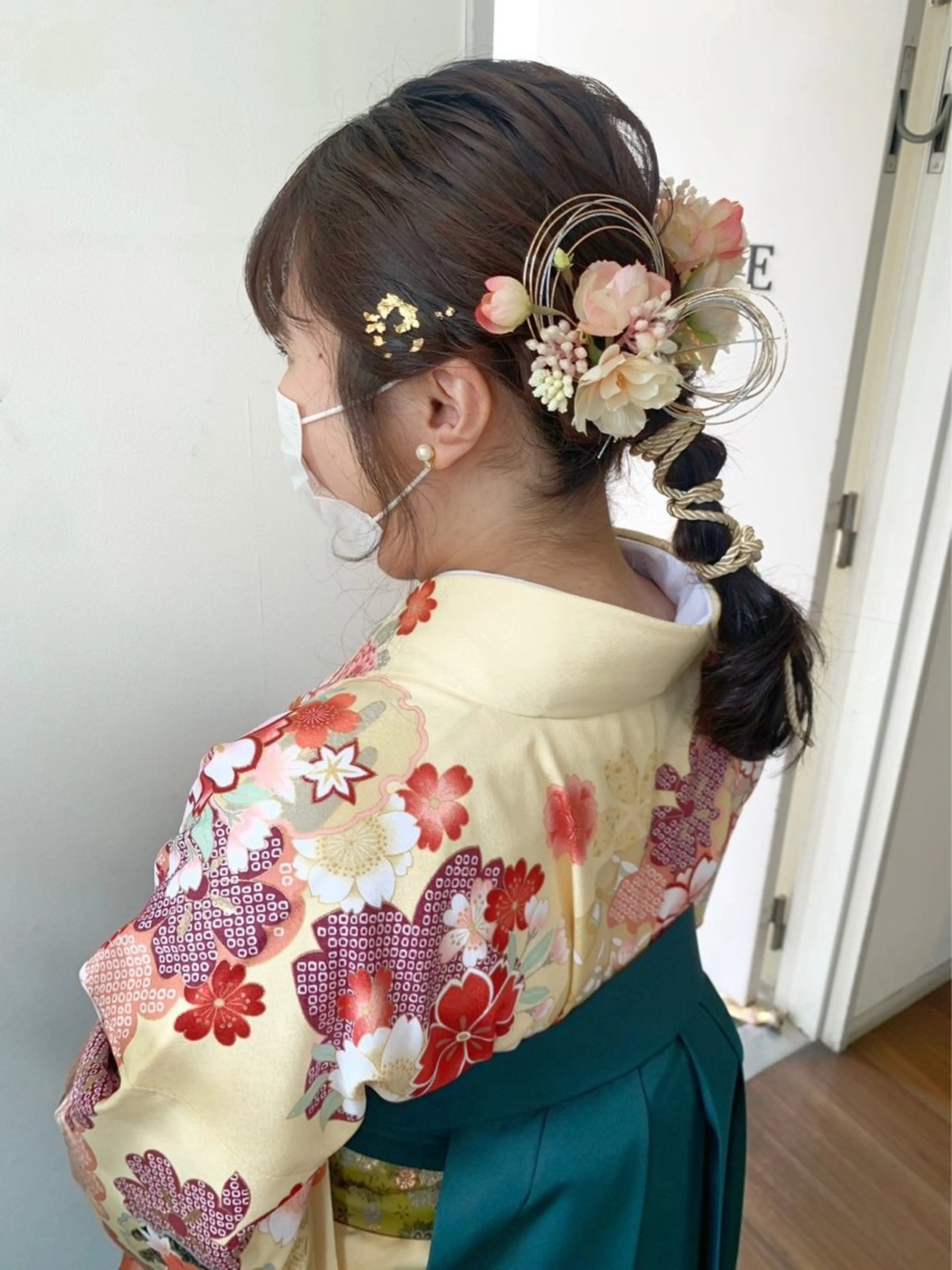 セミロング ヘアアレンジ ヘアセット 羽エクステ/シール エクステ/横浜駅5分のヘアスタイル