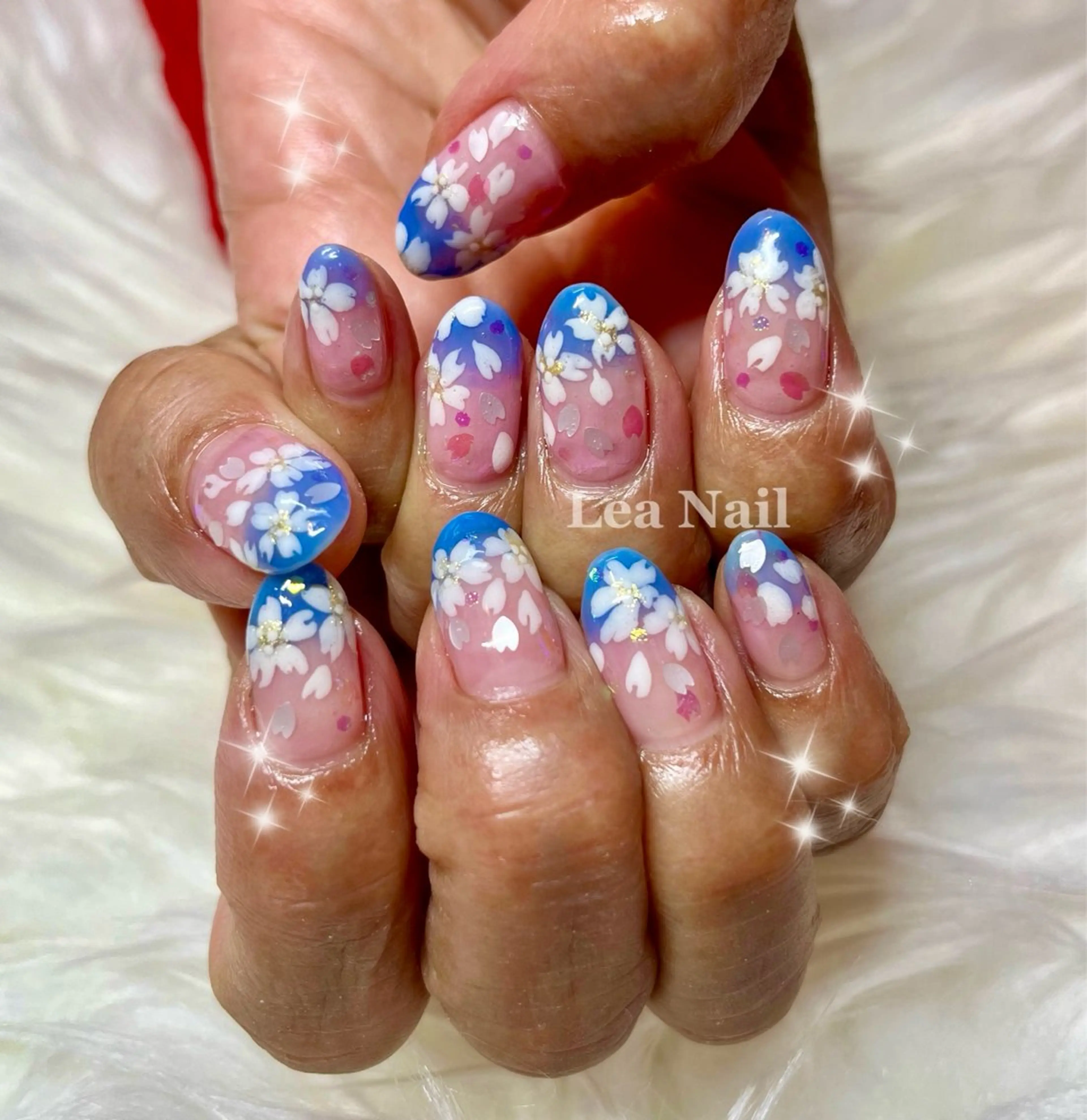 ネイル 桜ネイル 春ネイル Lea Nailのネイルデザイン