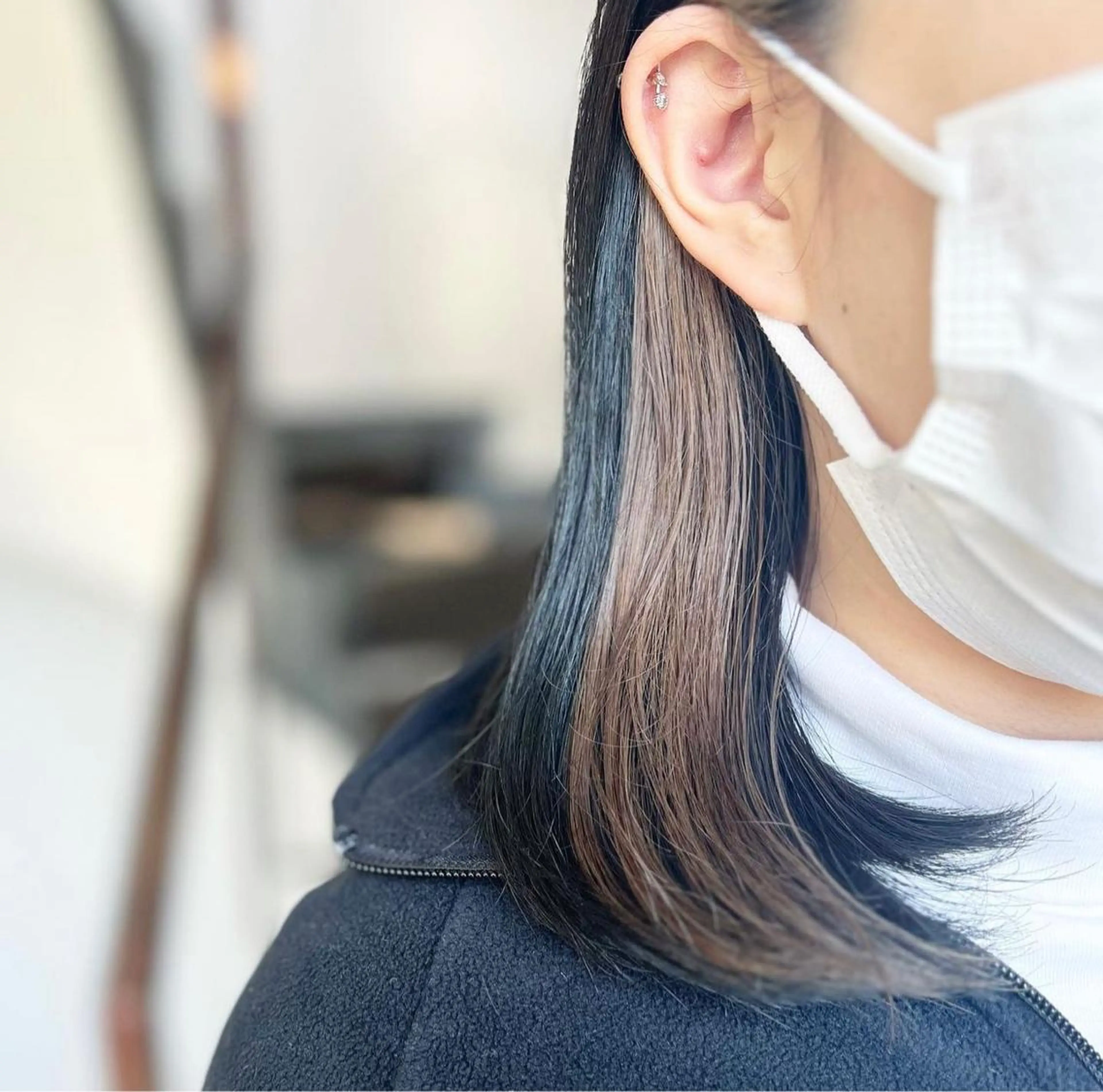 ミディアム カラー stylist田口 祐歩のヘアスタイル