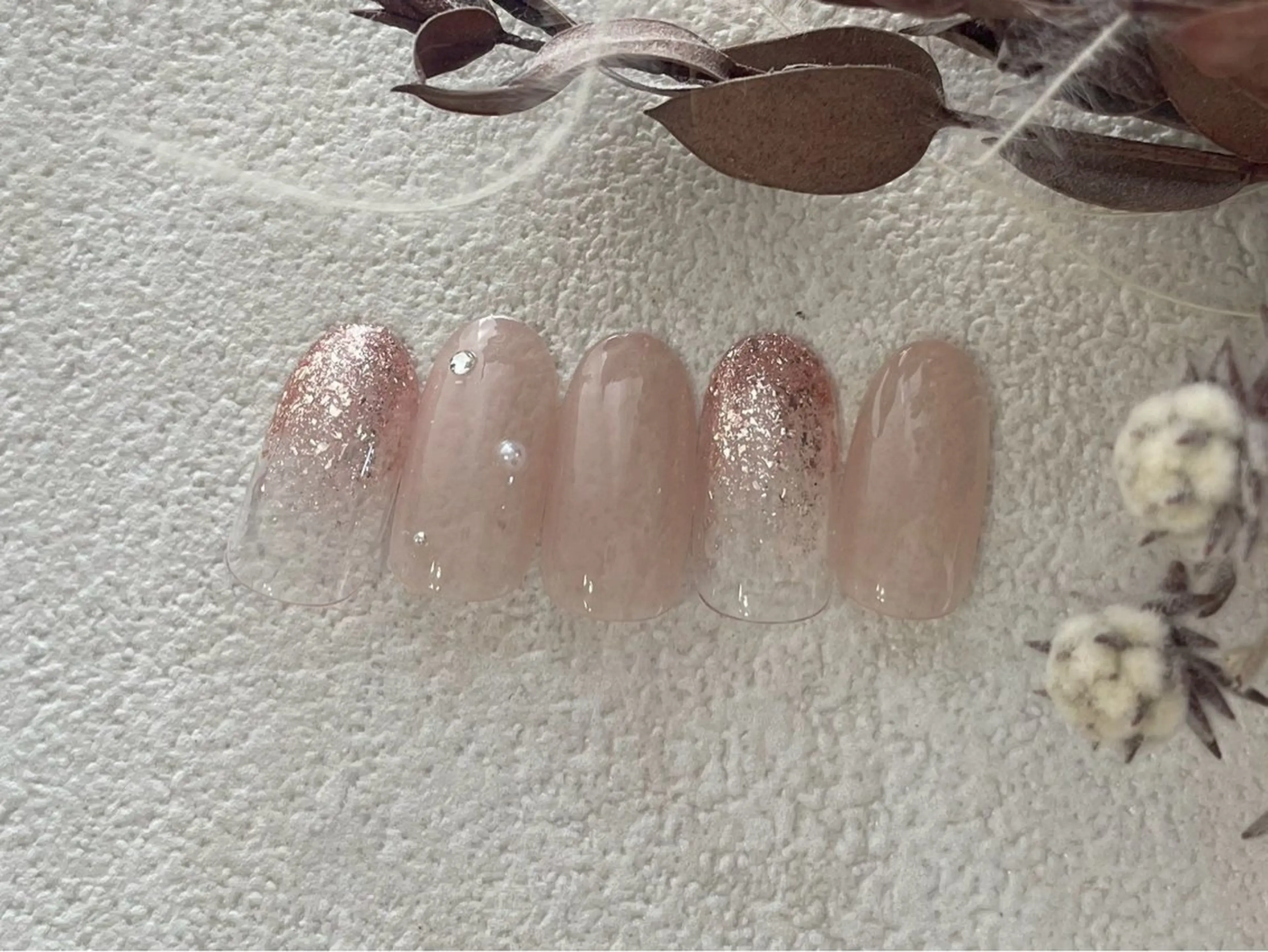 ネイル オーロラネイル 桜ネイル フラワーネイル フットネイル フレンチネイル ハンドネイル kiki nail たまプラーザのネイルデザイン