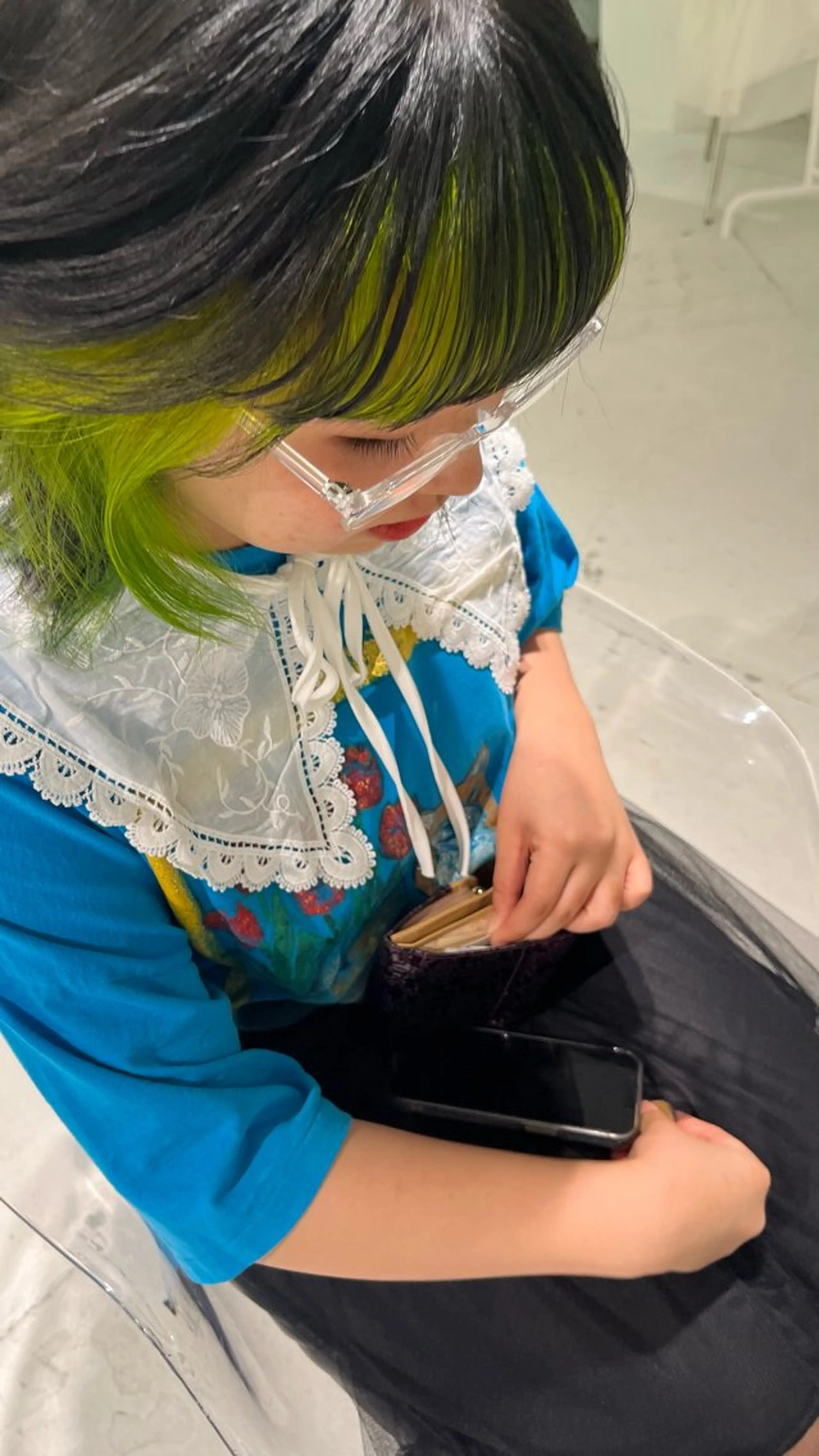 ミディアム ヘアカラー 🍓ハイトーンカラー 🎀nene🍓のヘアスタイル