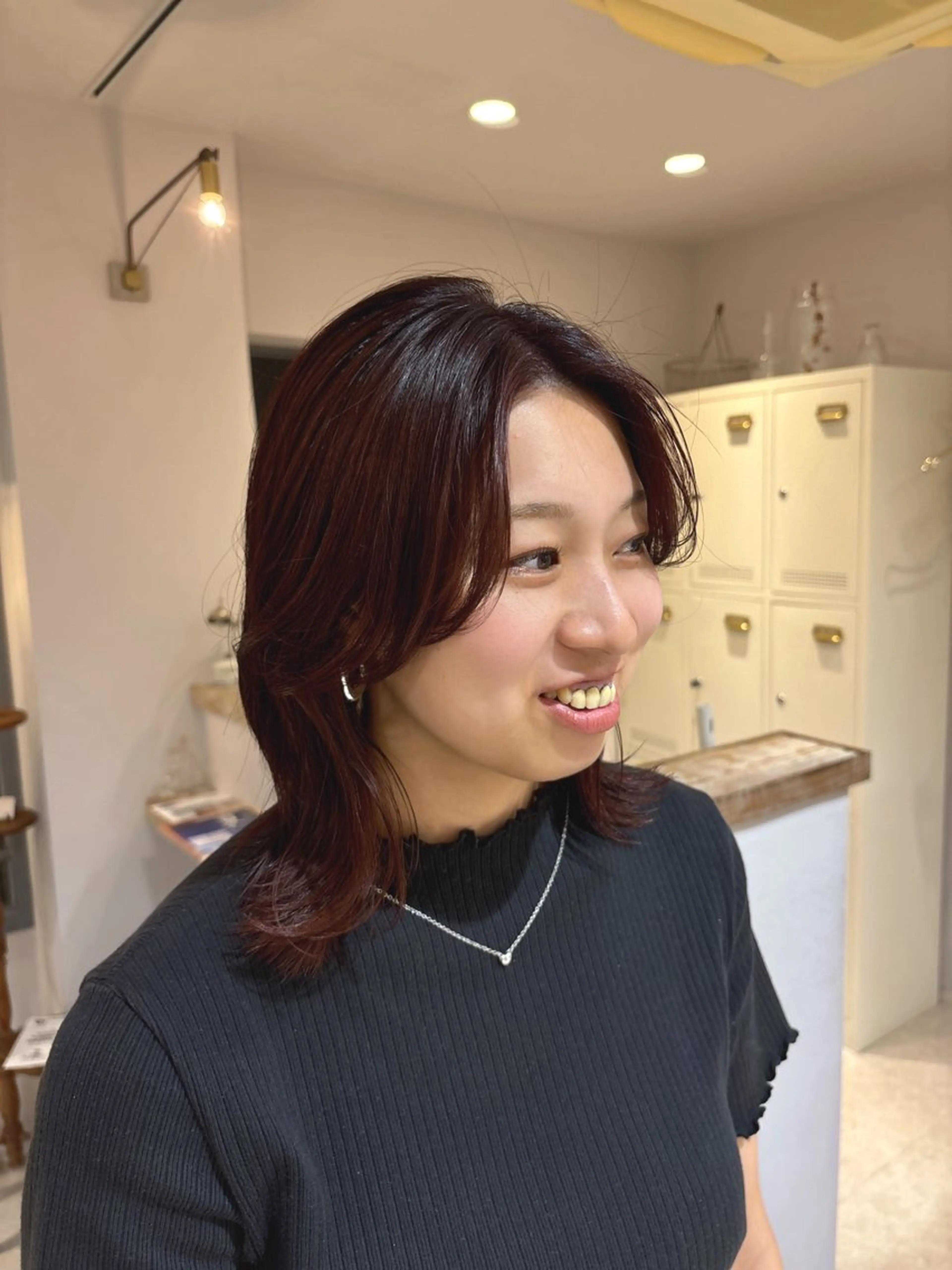 カラー 🎀調布仙川透明感オ リーブカラー干莉🎀のヘアスタイル