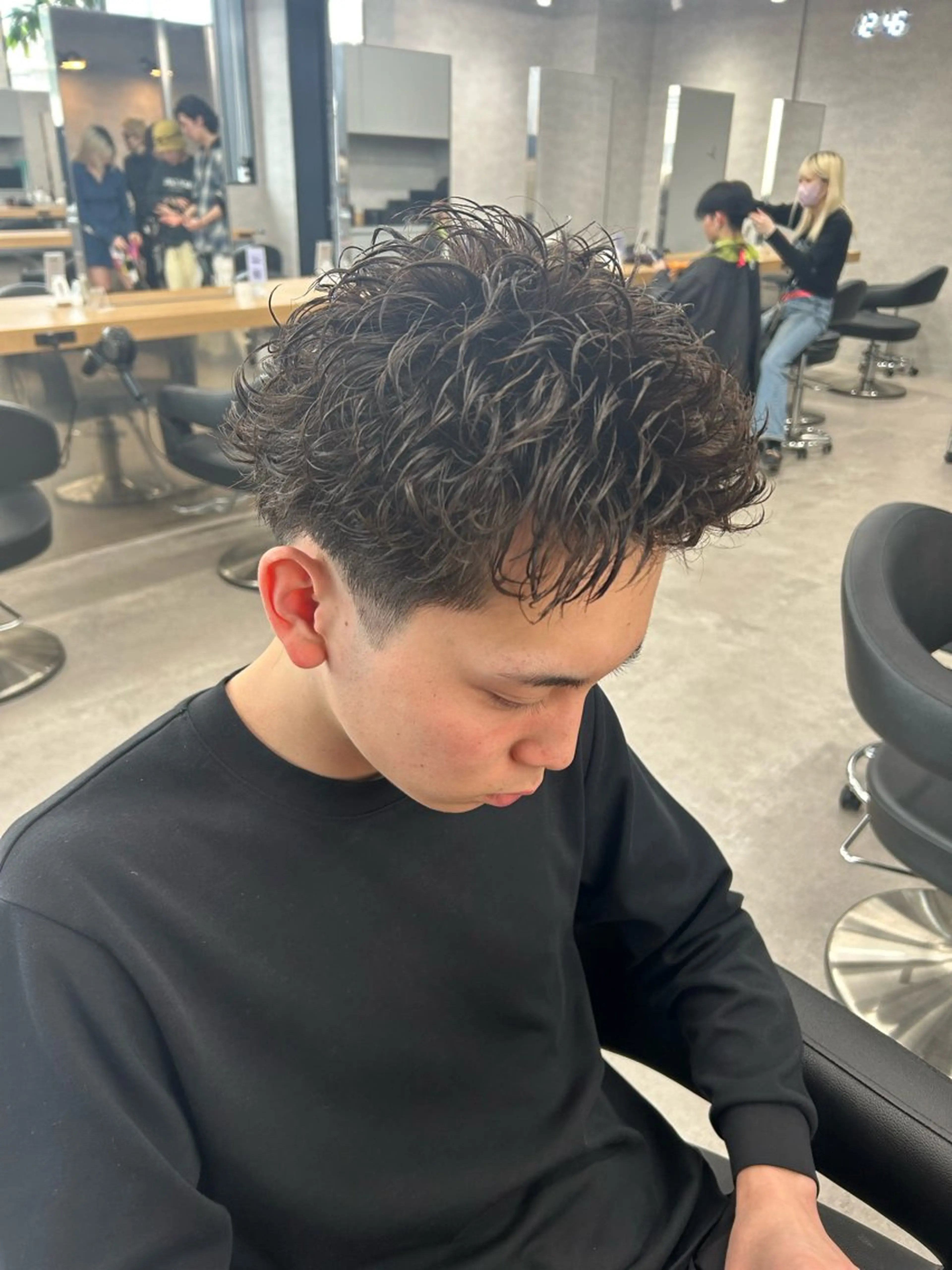 パーマ メンズ カット パーマ トリートメント ヘッドスパ ヘアセット イケメン製造機 🔥上原沙羅🔥のヘアスタイル