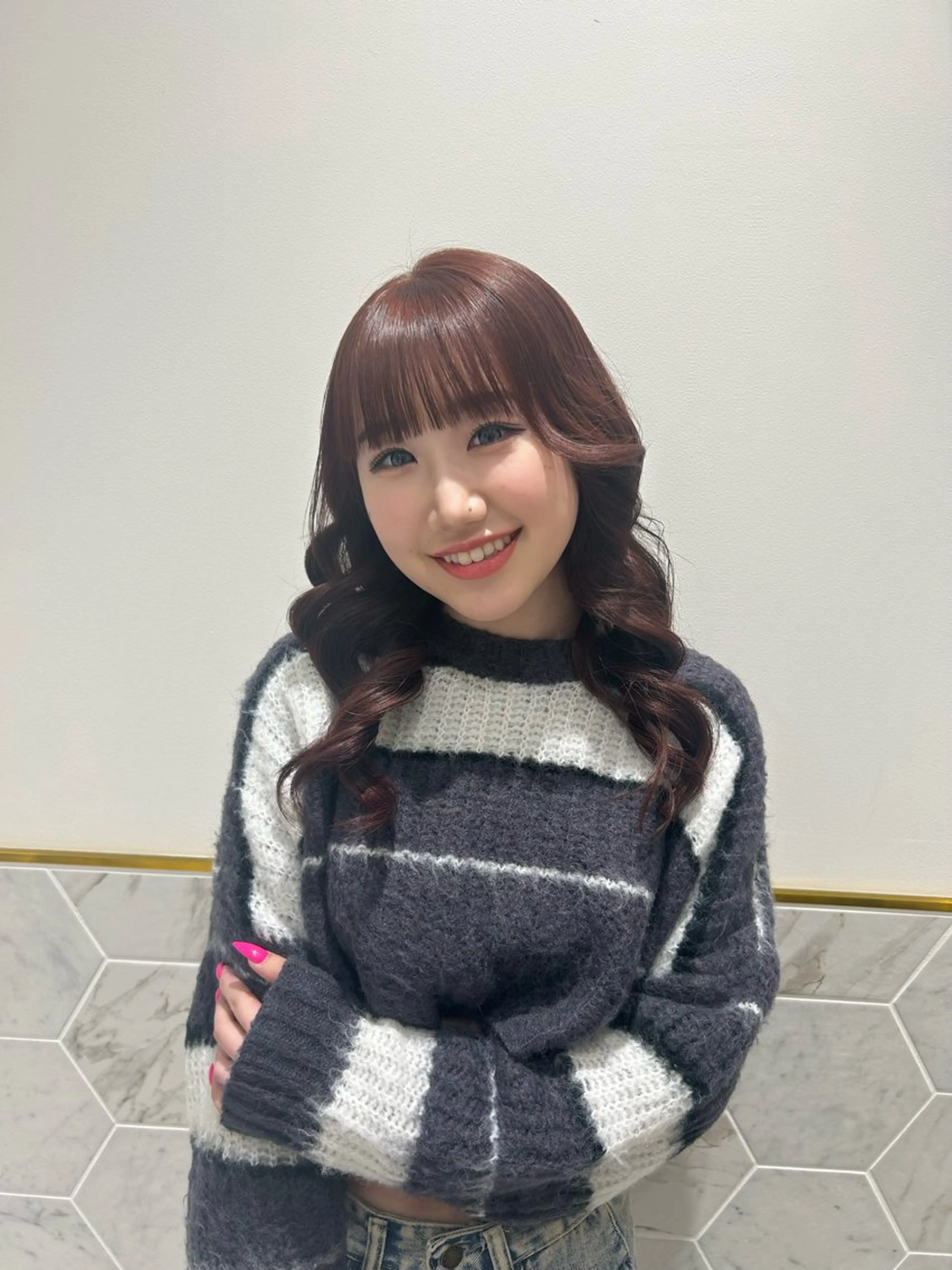 ロング カラー ヘアカラー costes 今井芽依のヘアスタイル