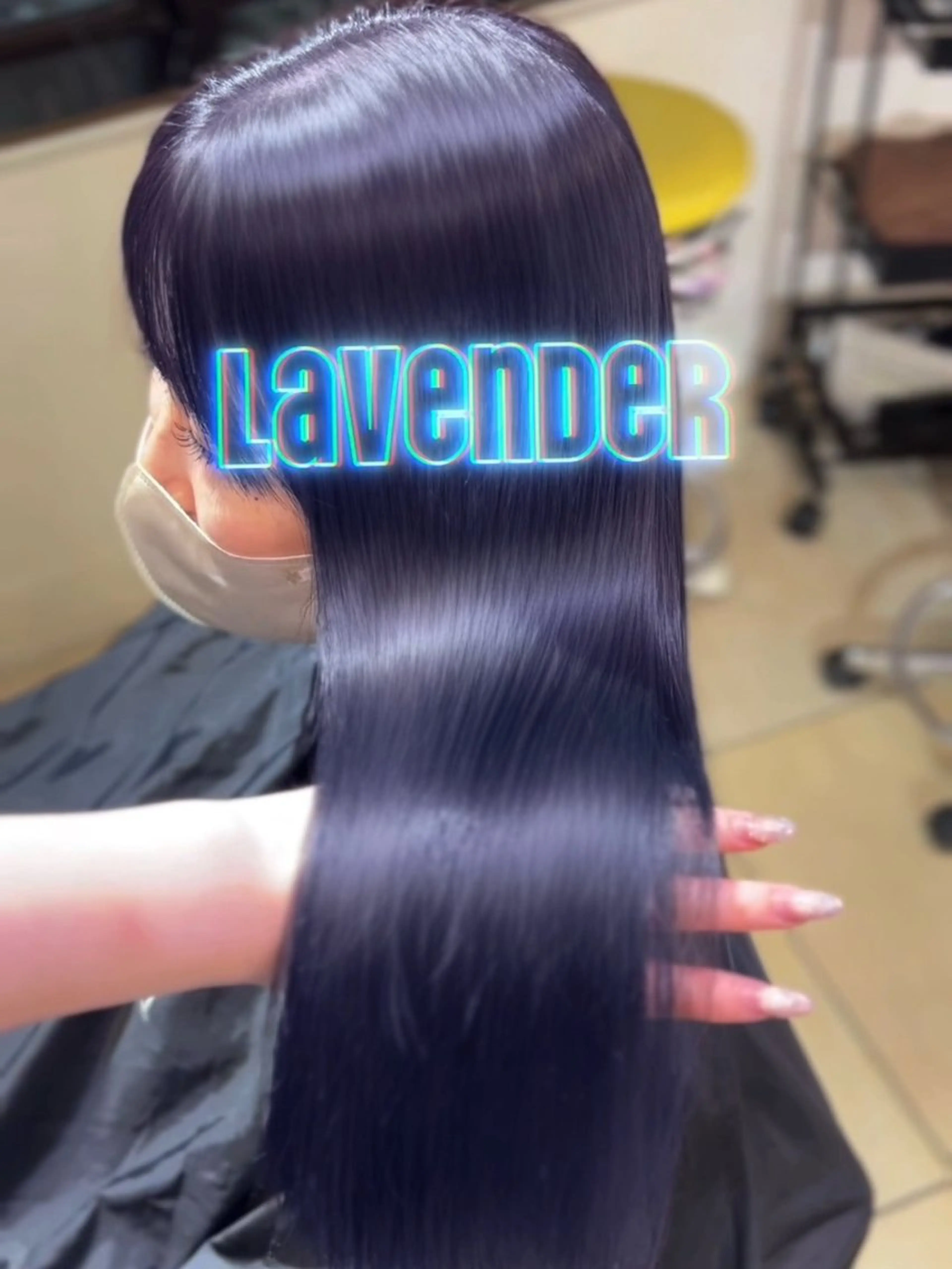 ロング カラー ラベンダーカラー 顔周りカット 学生 韓国風ヘア レイヤーカット カット ヘアカラー トリートメント 海外風レイヤー🎀 新宿MOMOKA🍑のヘアスタイル