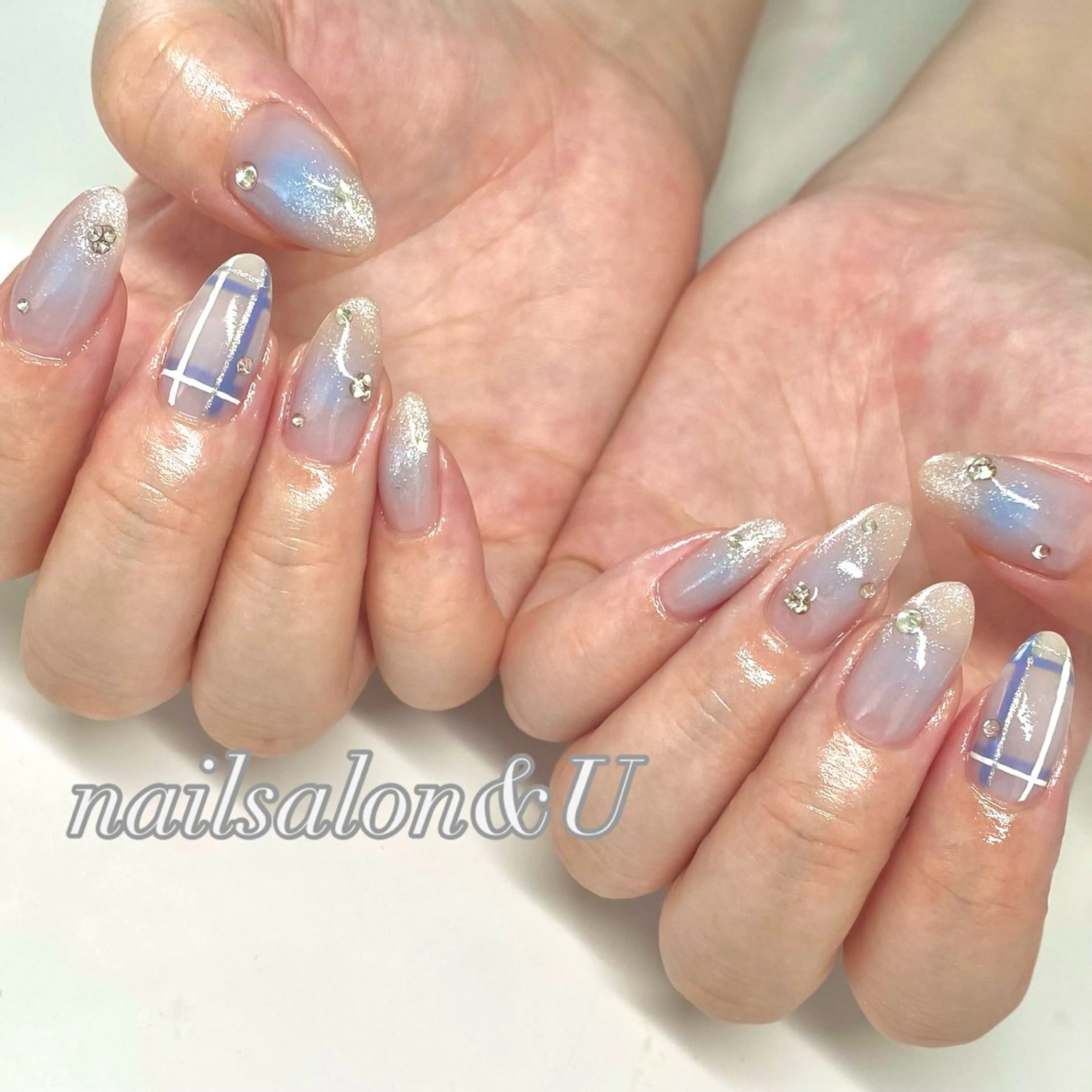 ネイル チークネイル nailsalon&U新松戸店所属・&U新松戸 スカルプ パラジェルフィルインのネイルデザイン