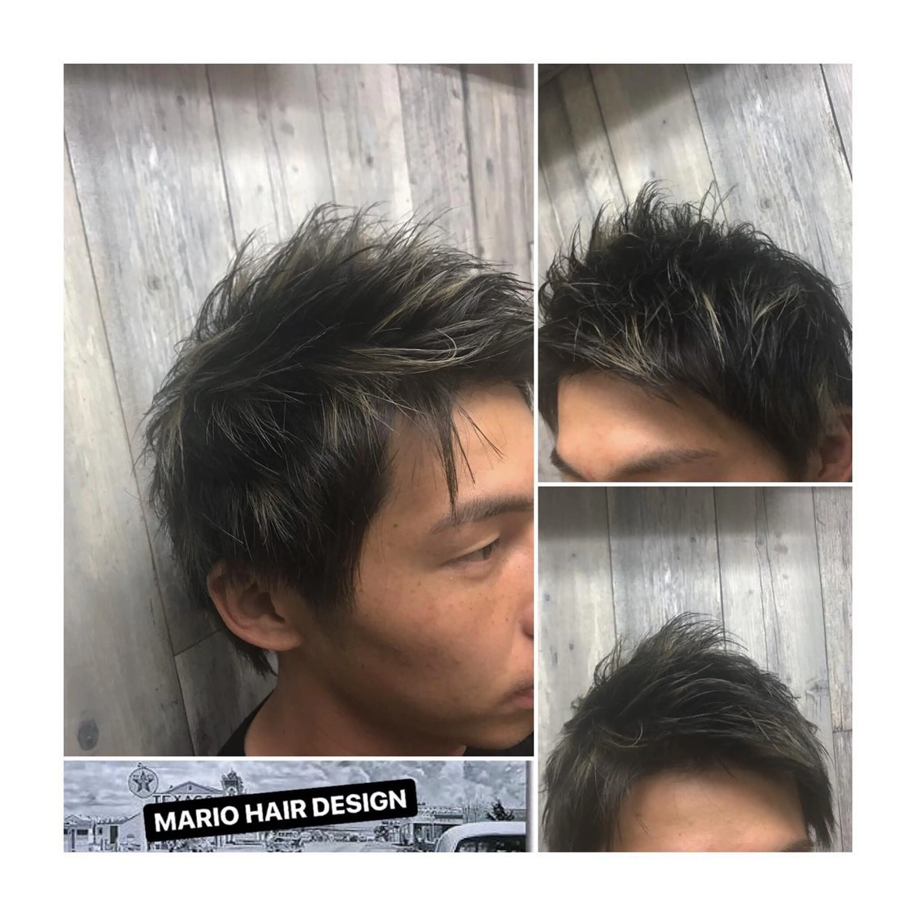 ショート カラー パーマ ヘアアレンジ メンズ キッズ メンズハイライト ハイライトカラー ハイライト Forest. -髪質改善-のヘアスタイル