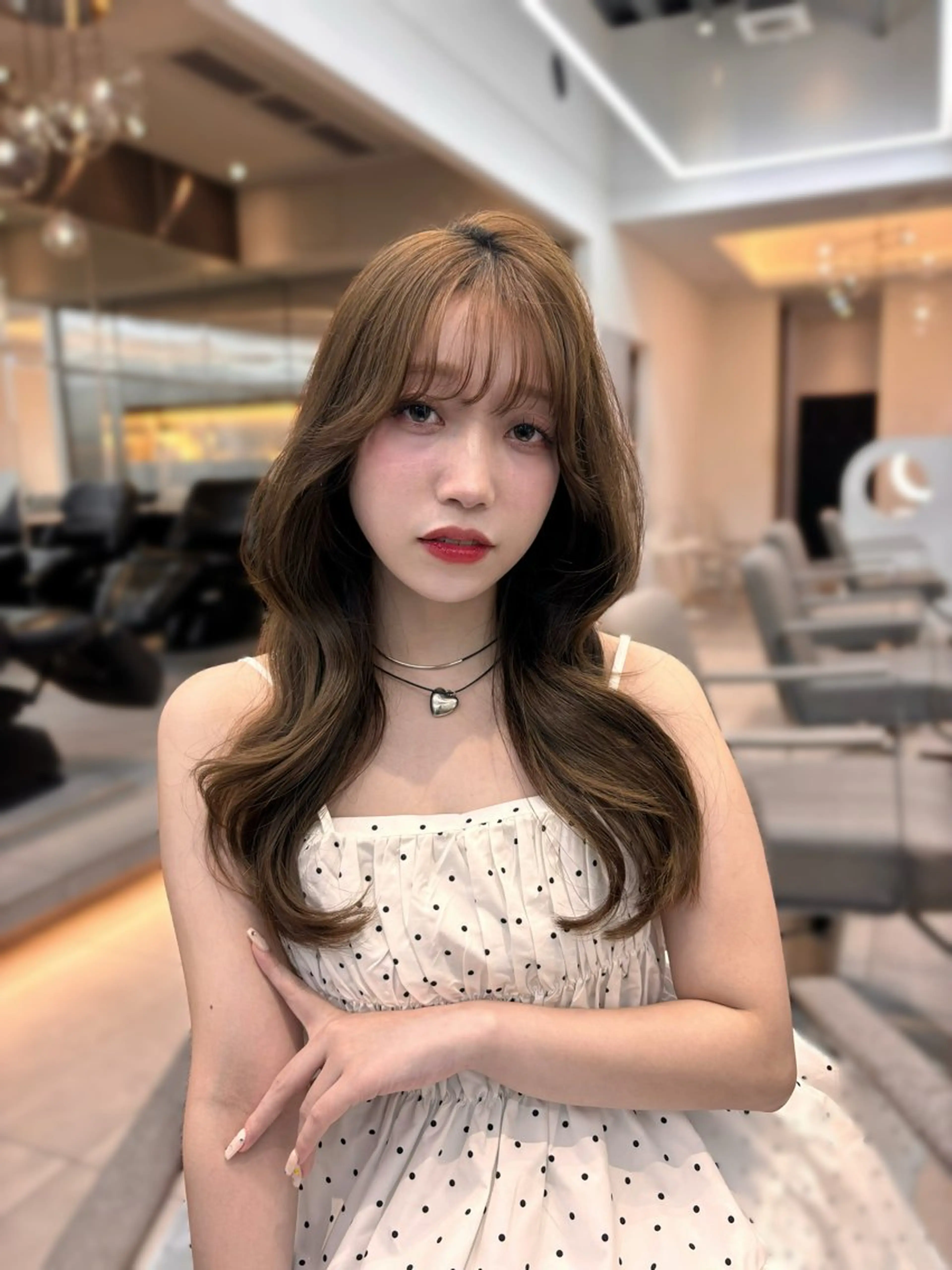 ロング カット ヘアカラー 透明感/韓国ヘア/ miyu 🎀のヘアスタイル