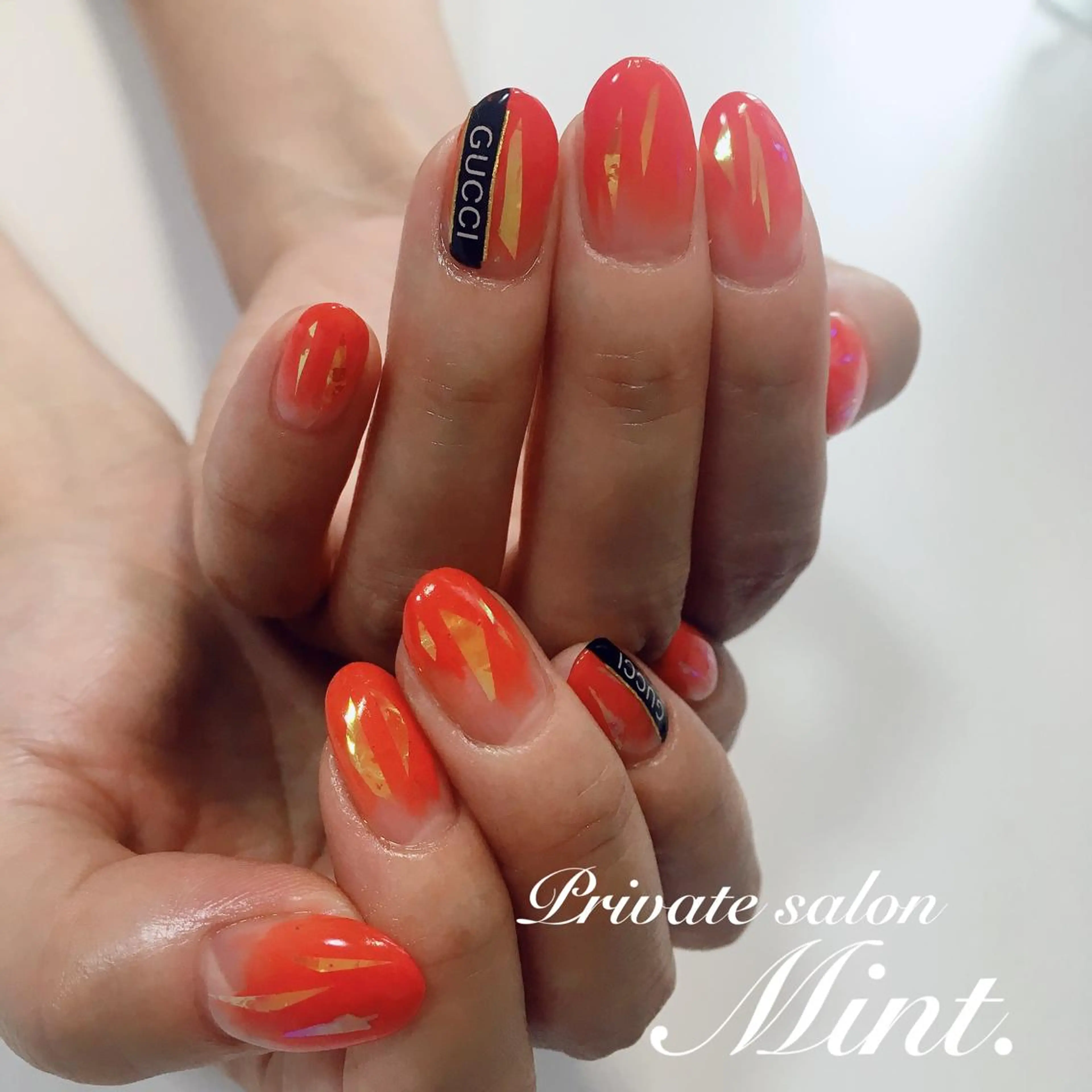 ミディアム ネイル ジェルネイル ハンドネイル Mint. nailのネイルデザイン