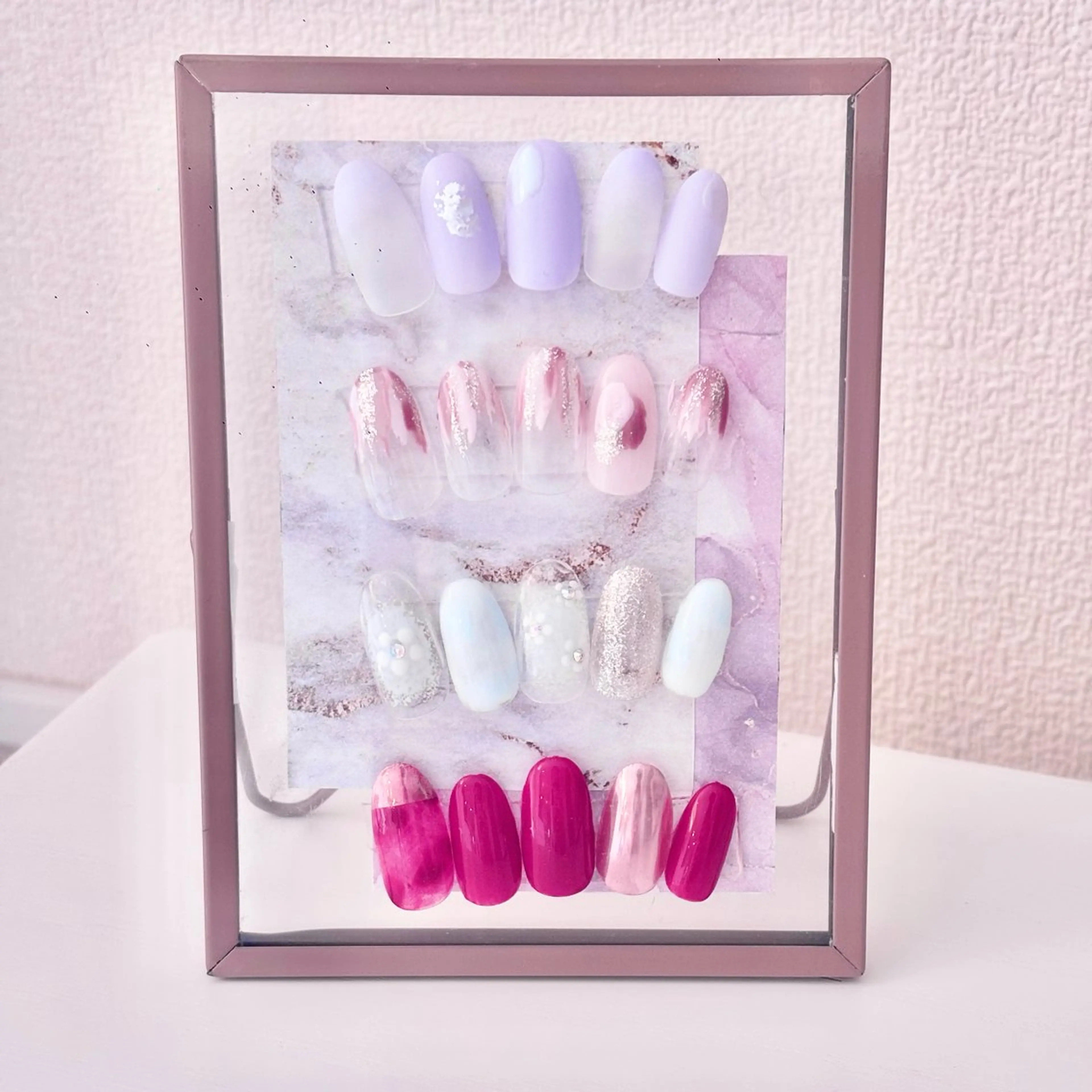 ジェルデザイン+ドライケア付(オフなし)90分3300円の写真