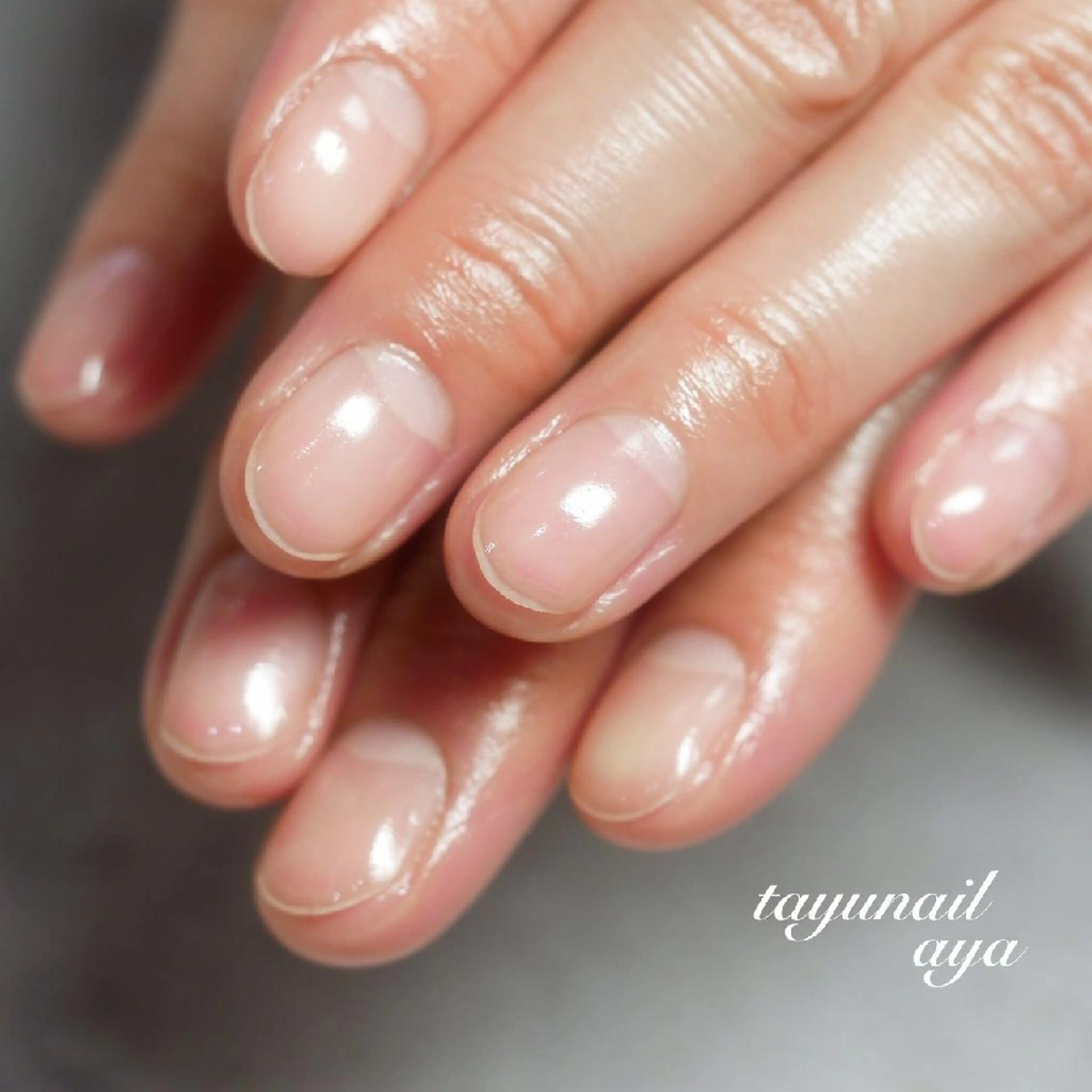 ネイル ブルー ジェルネイル パラジェル ショートネイル 冬ネイル ネイルサロン・ネイルスクール　たゆnail所属・ネイルサロン 【たゆnail】のネイルデザイン