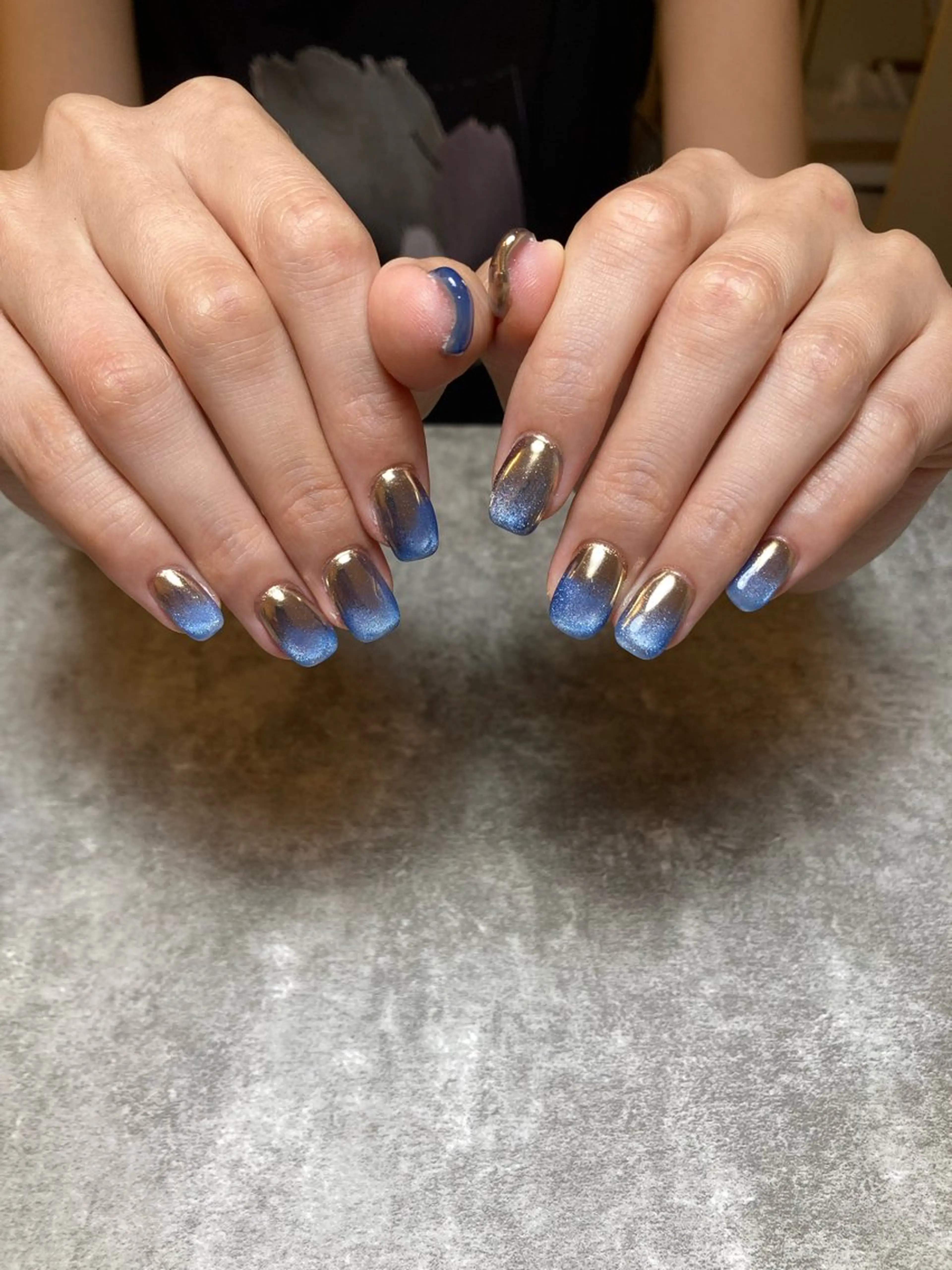 ネイル マグネットネイル ミラーネイル ハンドネイル Nail R _mikuのネイルデザイン