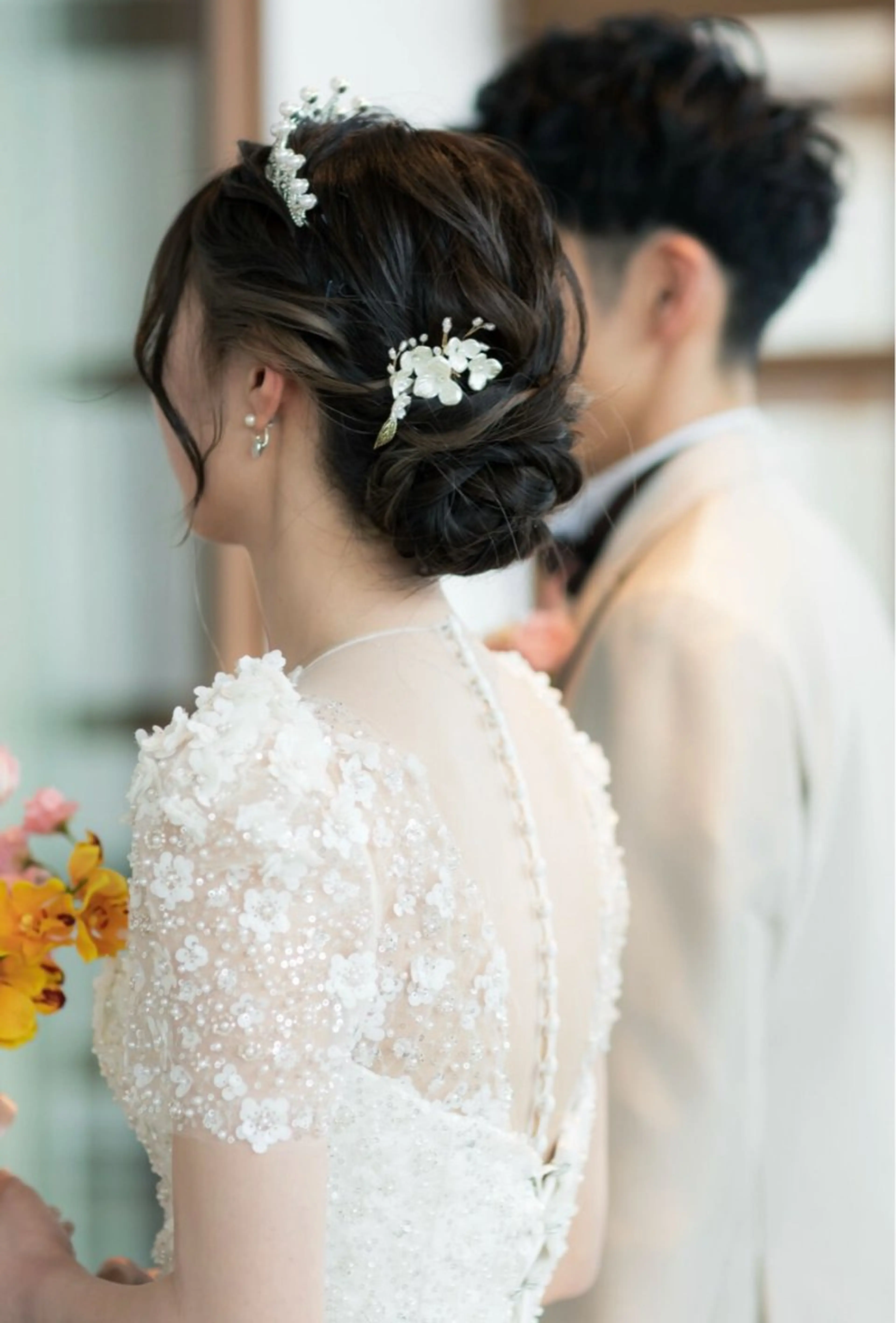 ヘアアレンジ 結婚式・ブライダル ヘアセット Noe' Akariのヘアスタイル