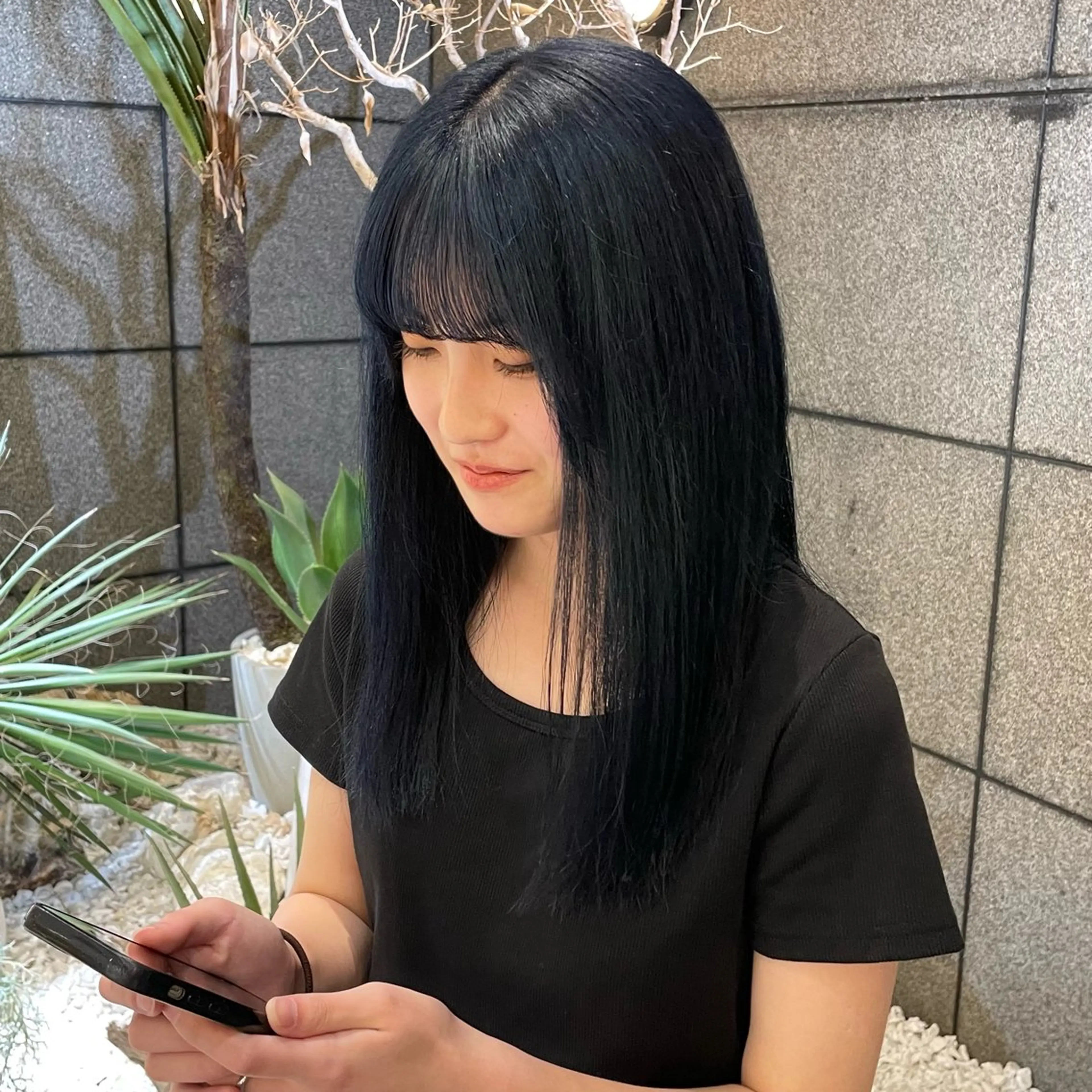 カラー 透明感カラー/ 縮毛矯正/ユイ☆彡のヘアスタイル