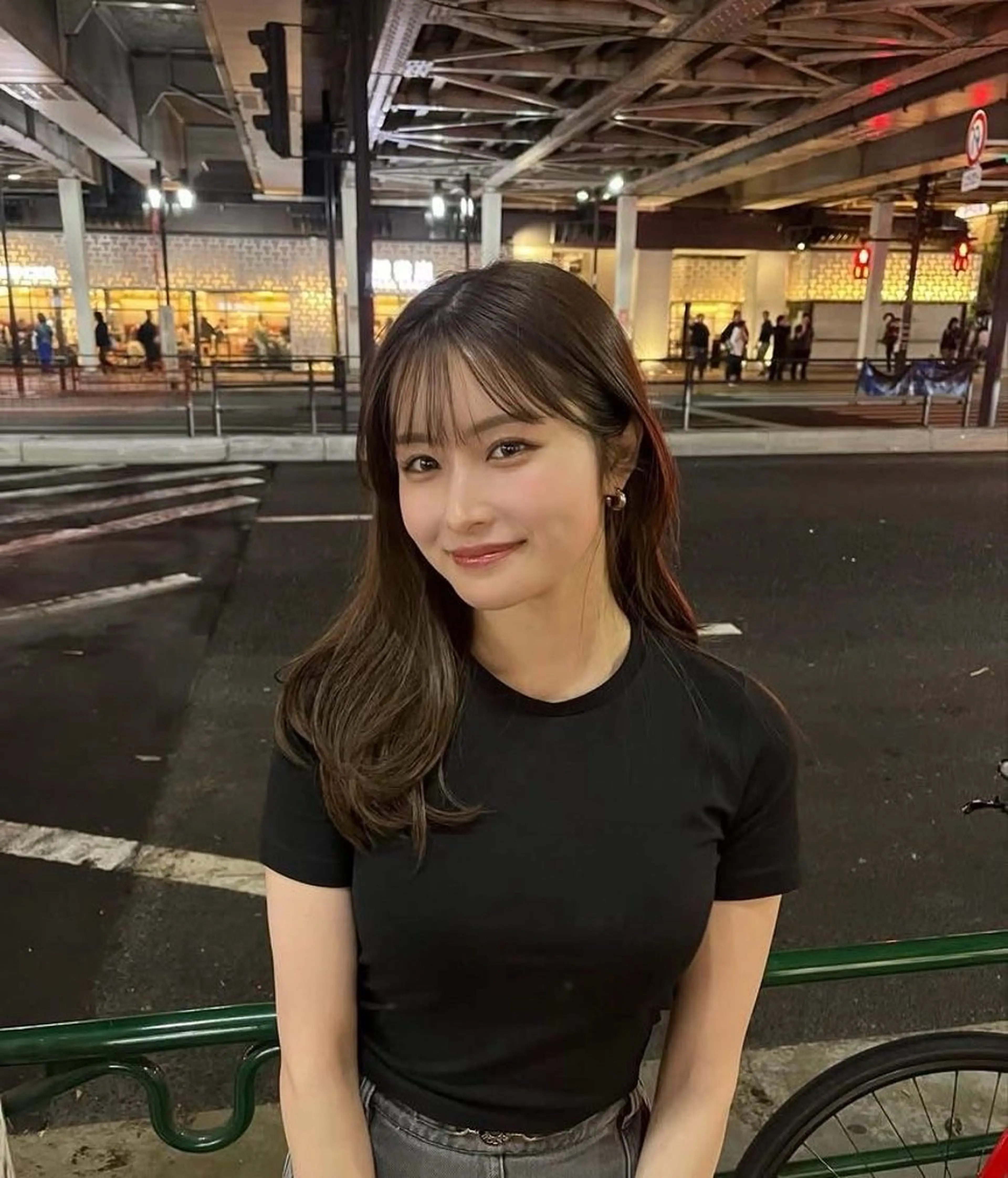 ロング カラー カット ヘアカラー トリートメント 莉乃/縮毛矯正/髪質 改善/艶カラーのヘアスタイル