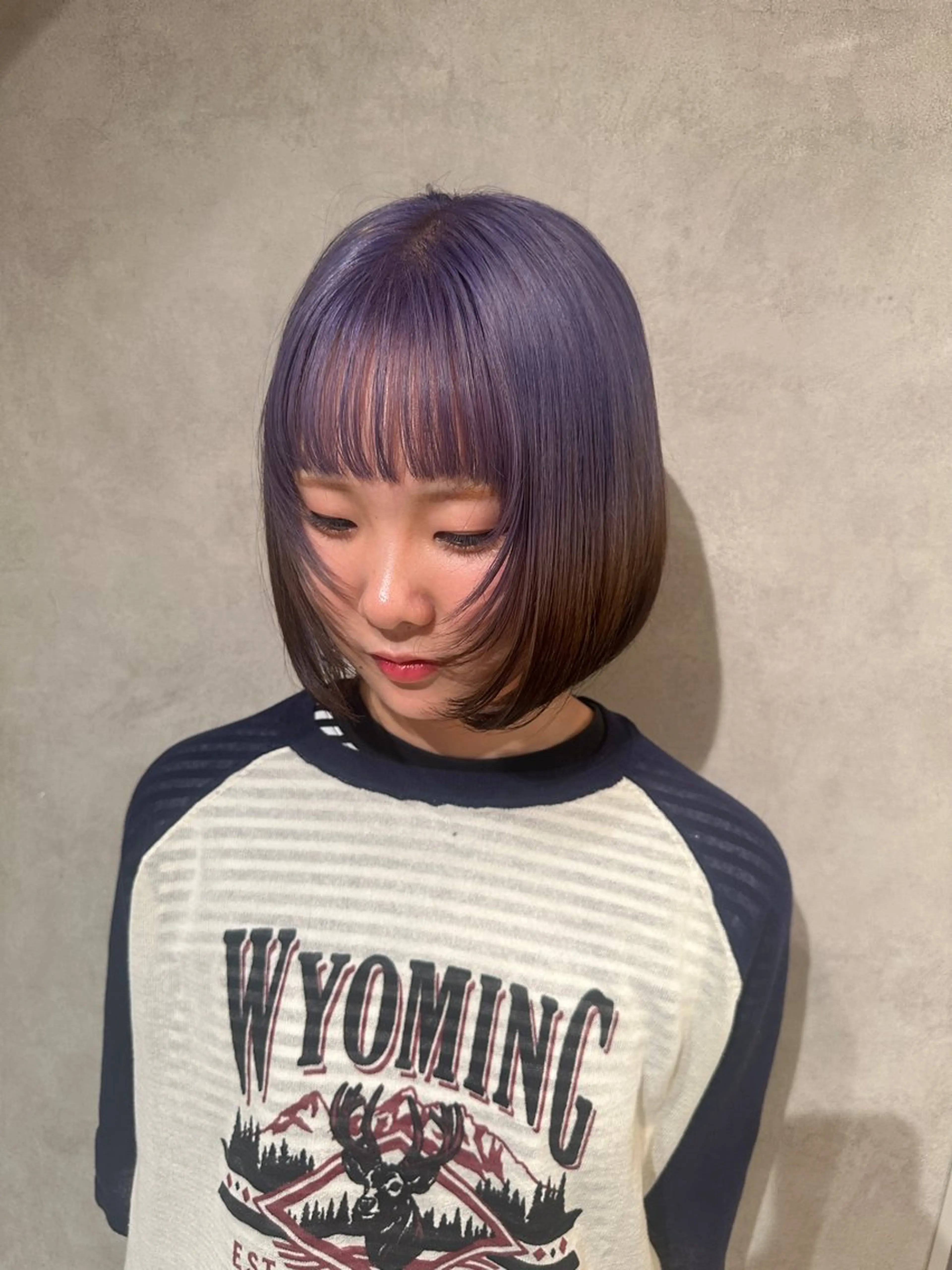 ミディアム ヘアカラー ハイトーン🫀 デザイン🪐yumeのヘアスタイル