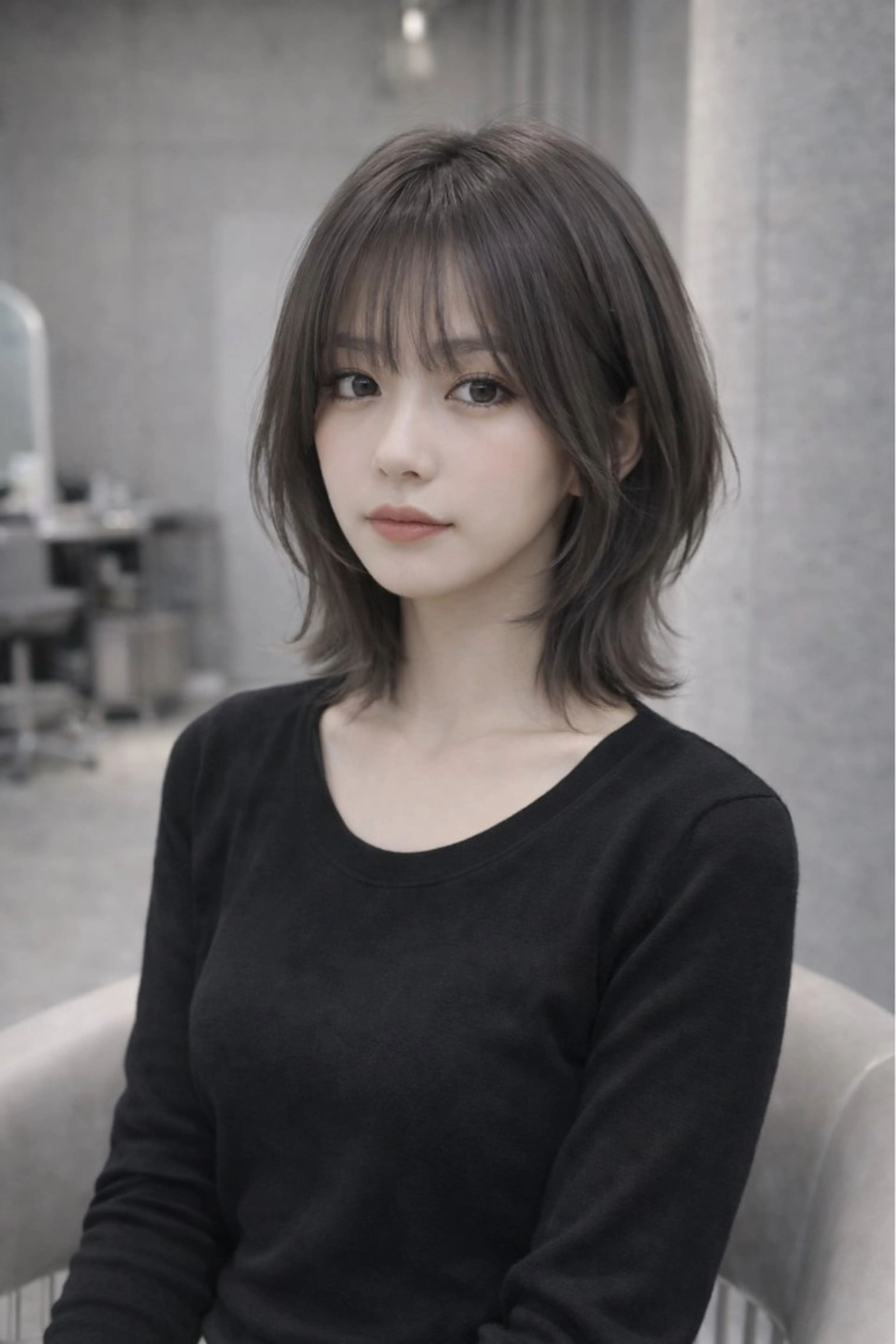 ミディアム カット ガルボヘアー心斎橋店所属・心斎橋/髪型整形美容 師/カット/カラーのヘアスタイル