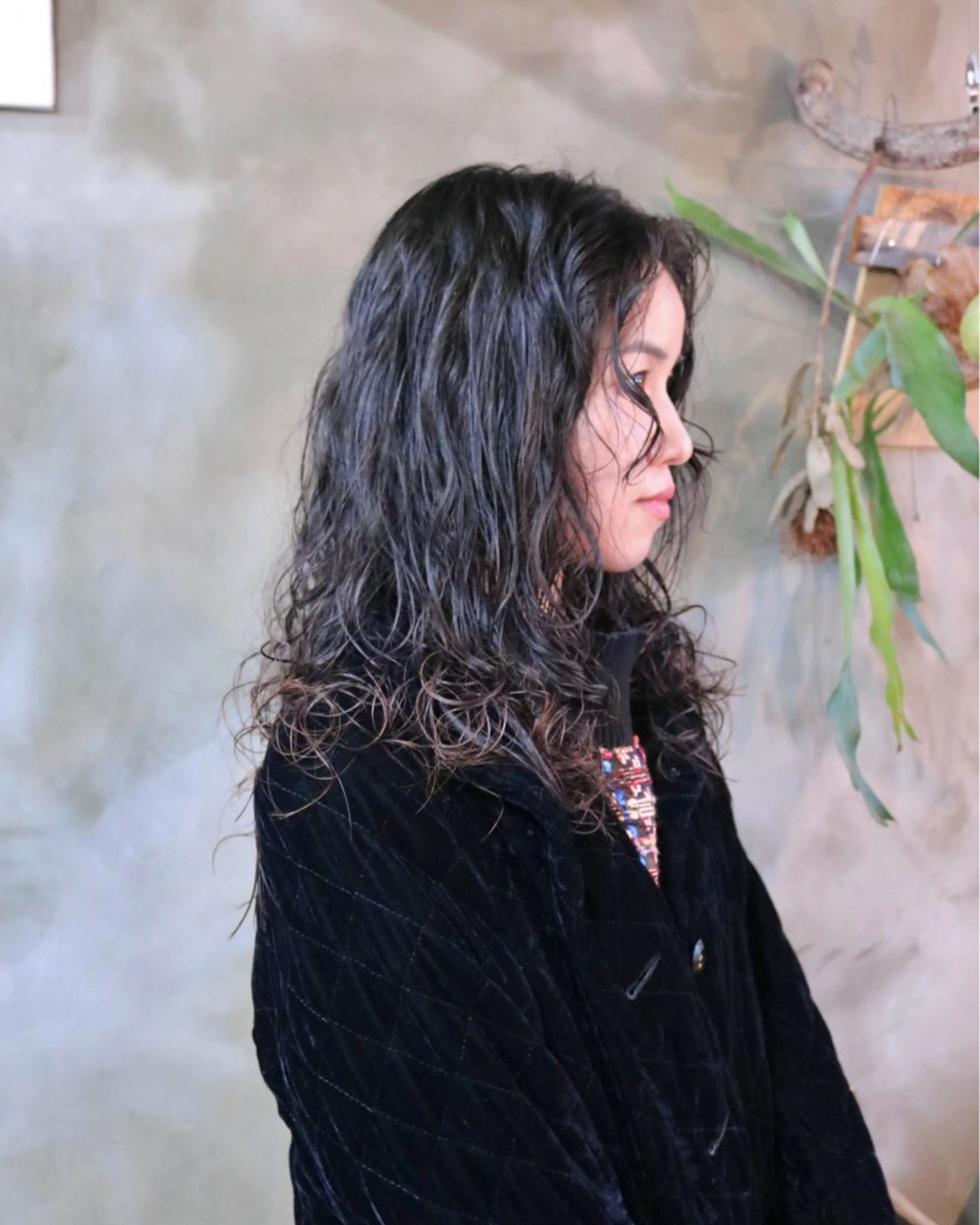 ロング パーマ カット パーマ トリートメント 木村陸弥 似合わせ 透明感カラー🌿のヘアスタイル