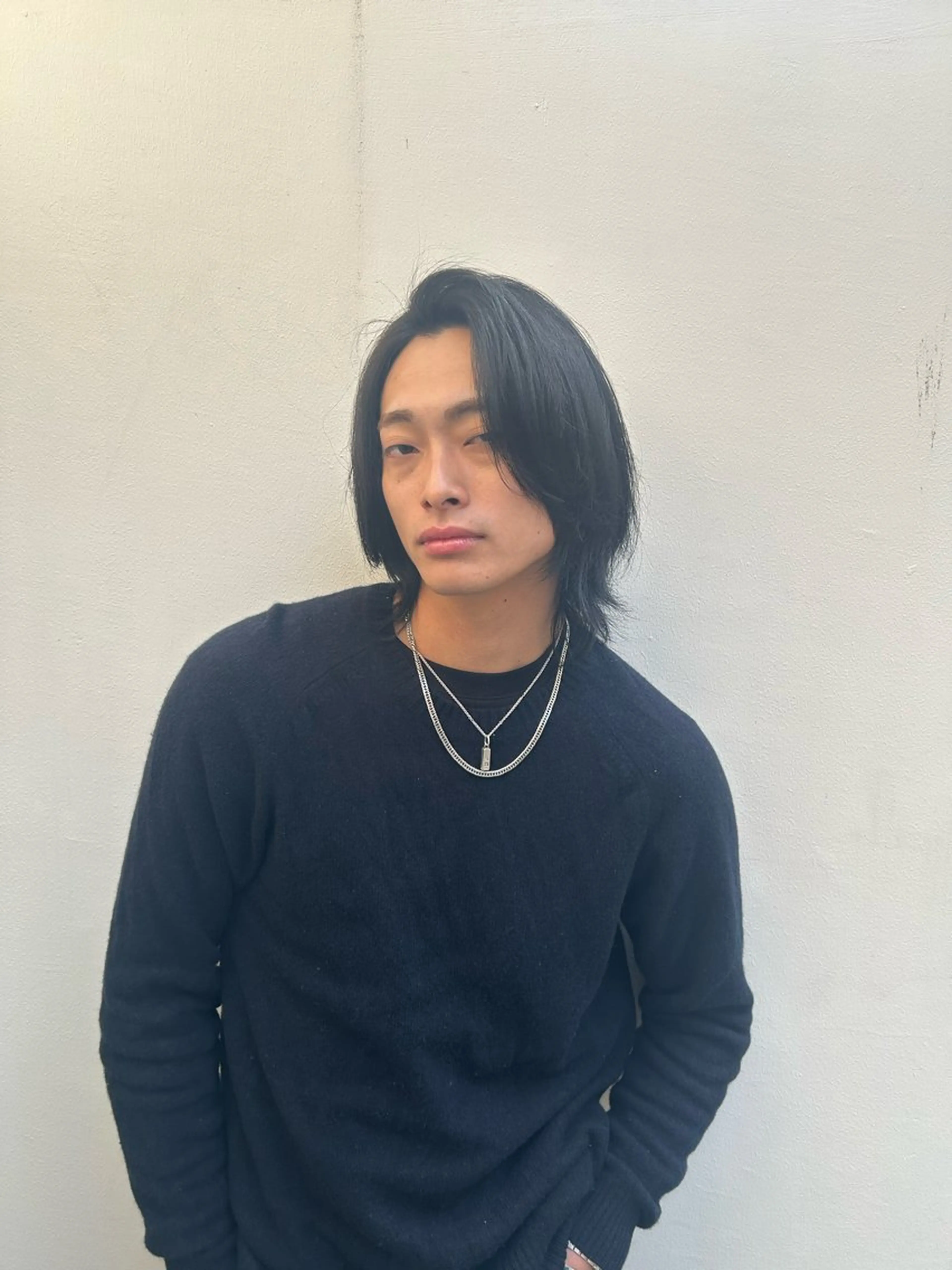 ミディアム ヘアカラー トリートメント ヘアセット 透明感カラー💙 髪質改善✨タイガ✨のヘアスタイル