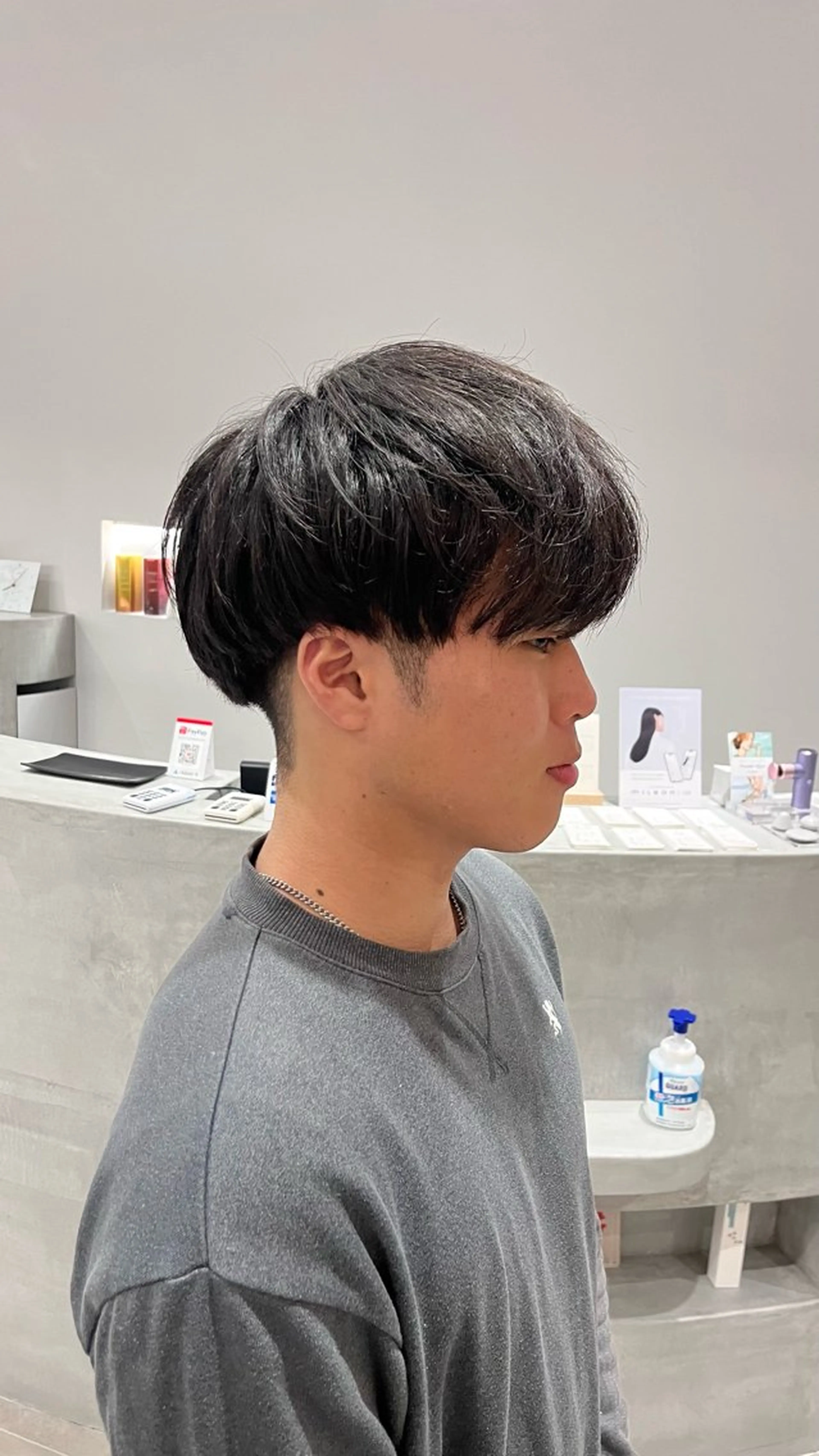 ショート メンズ マッシュ 橋本 保奈美のヘアスタイル