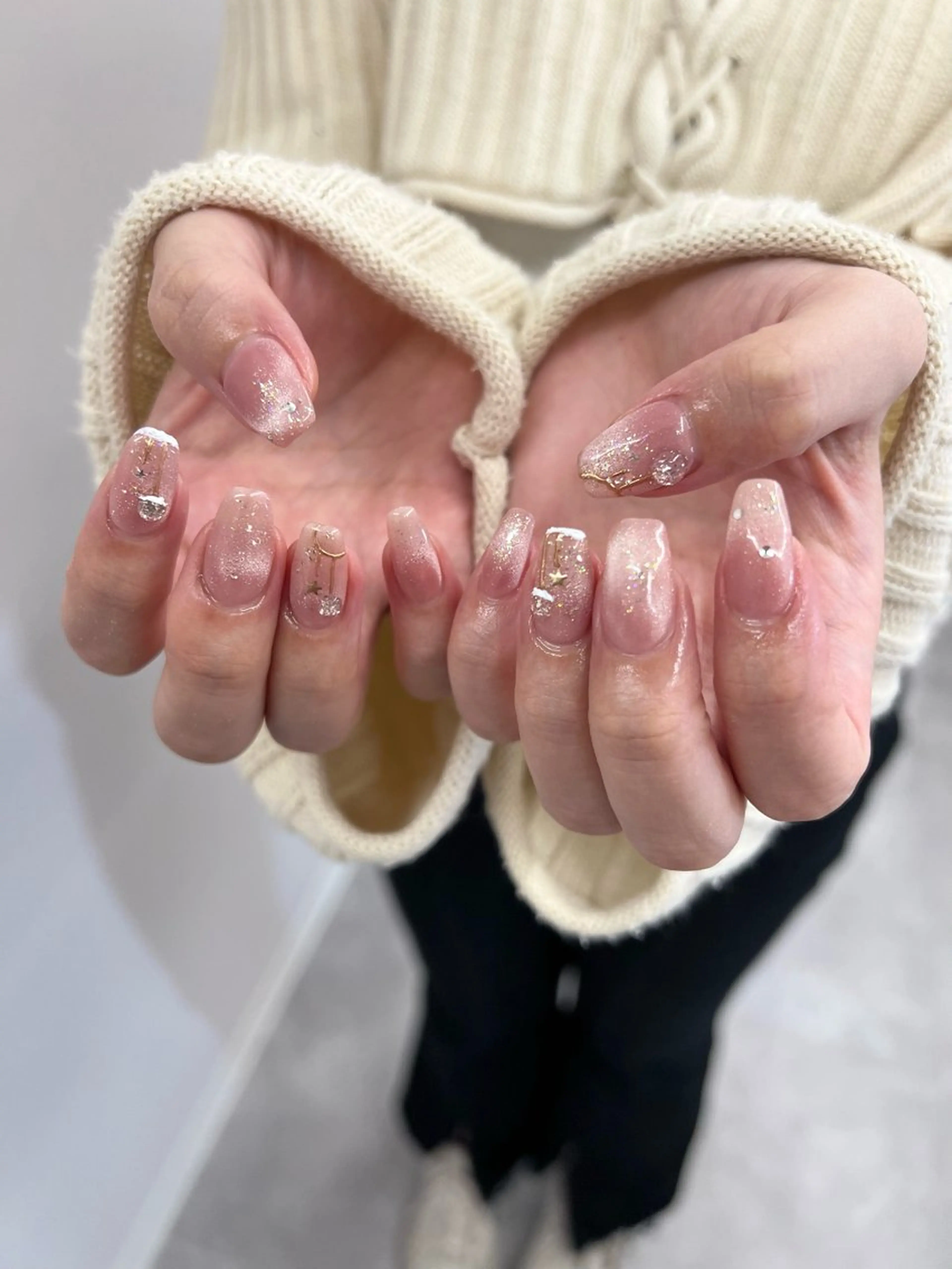 ネイル フレンチネイル ジェルネイル マグネットネイル ニュアンスネイル パラジェル ハンドネイル ハンドケア Bana_ Nailのその他イメージ