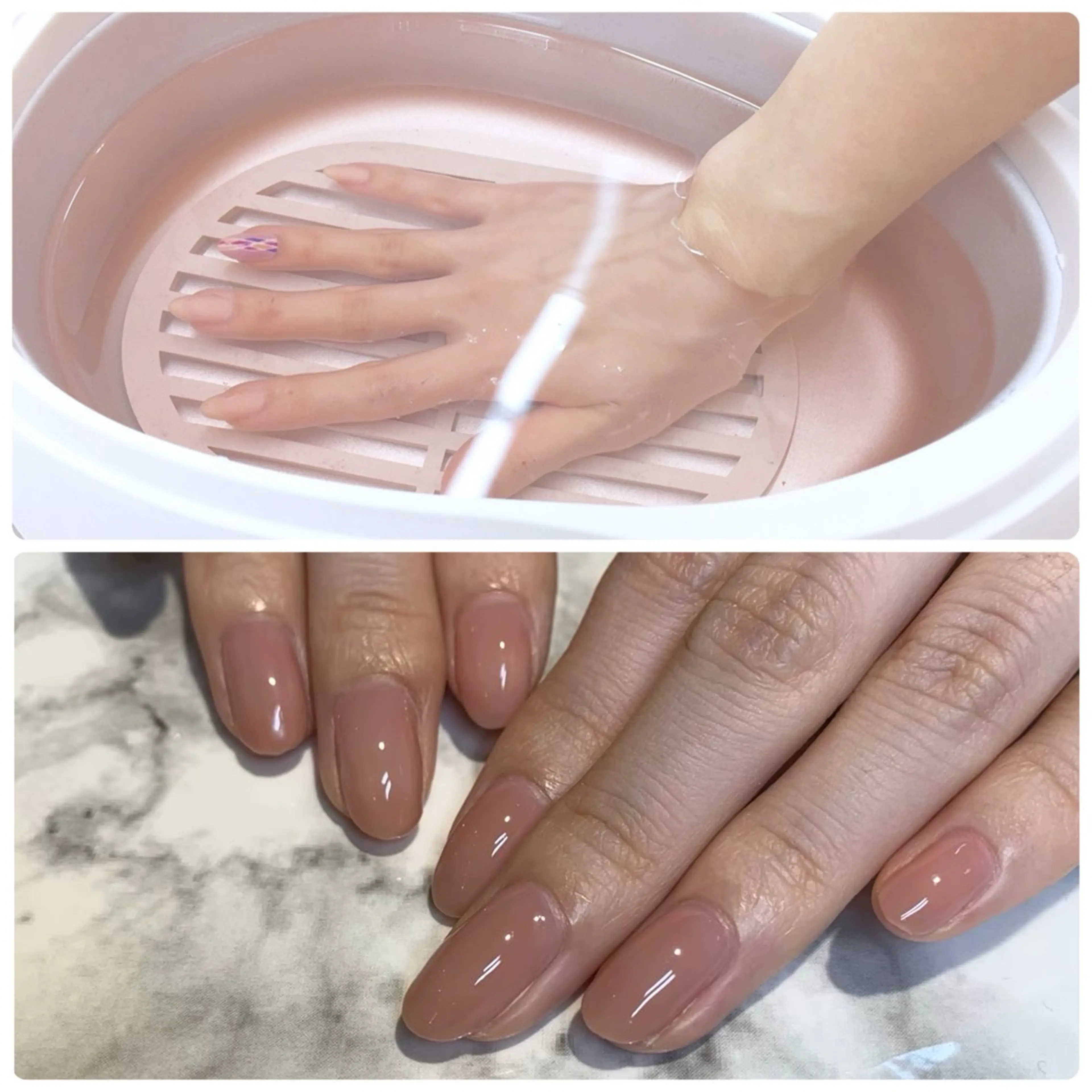 【hand nail】ワンカラー+パラフィンパック 特別価格¥6000の写真
