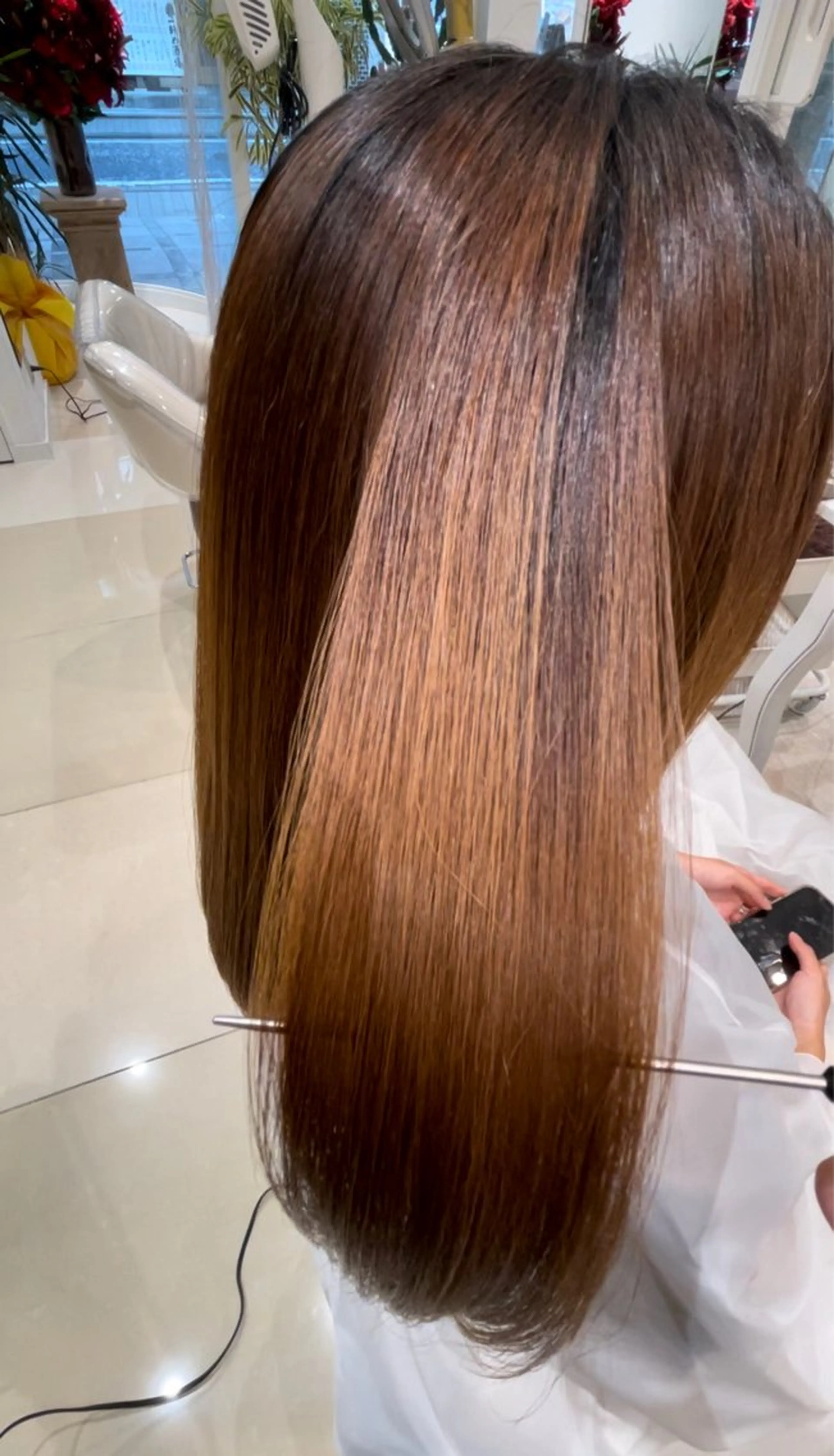 ロング カット トリートメント レイヤー×ハイライト 🌷RINA🌷のヘアスタイル