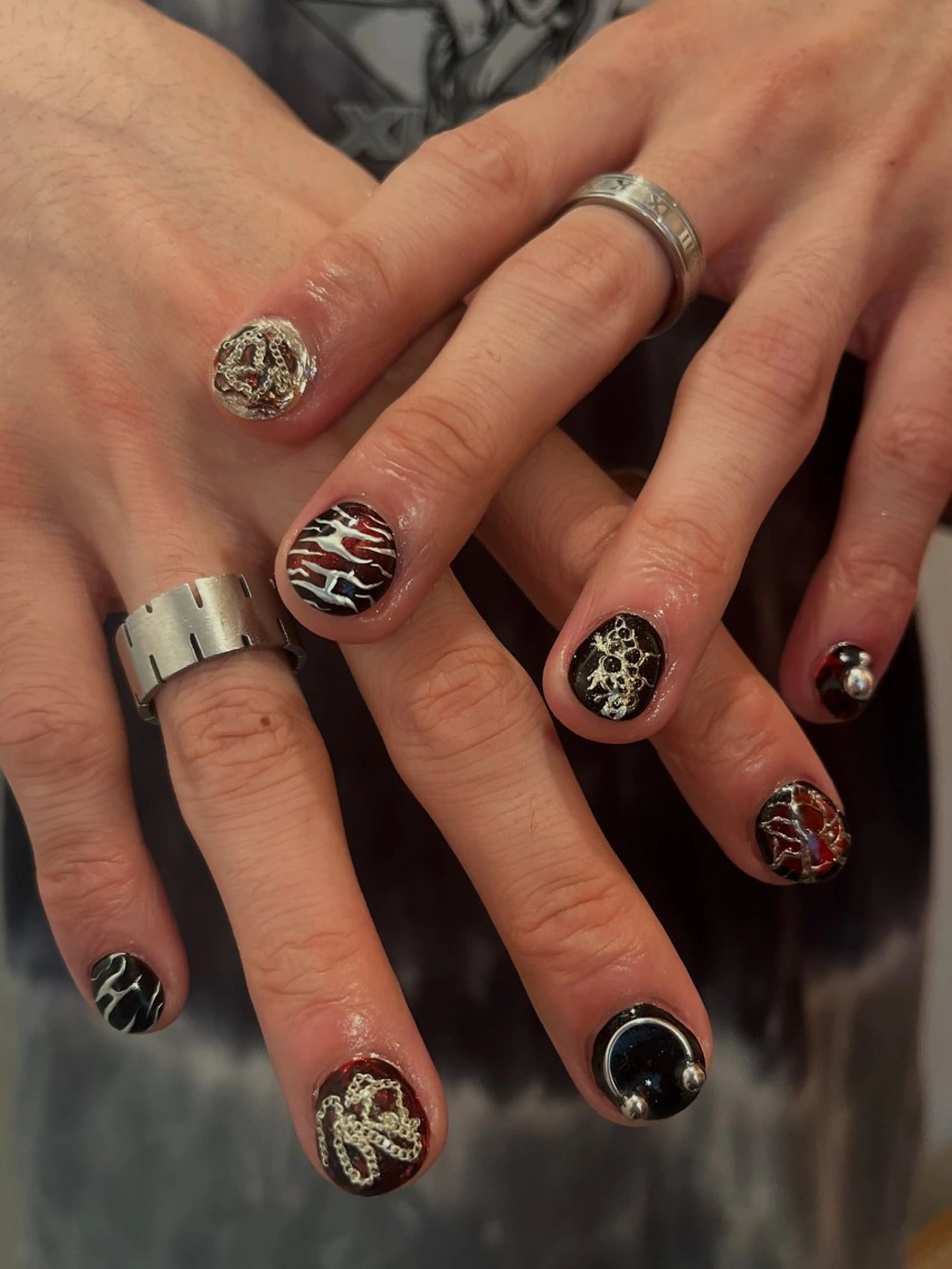 ネイル 文 /個性派ネイルのネイルデザイン