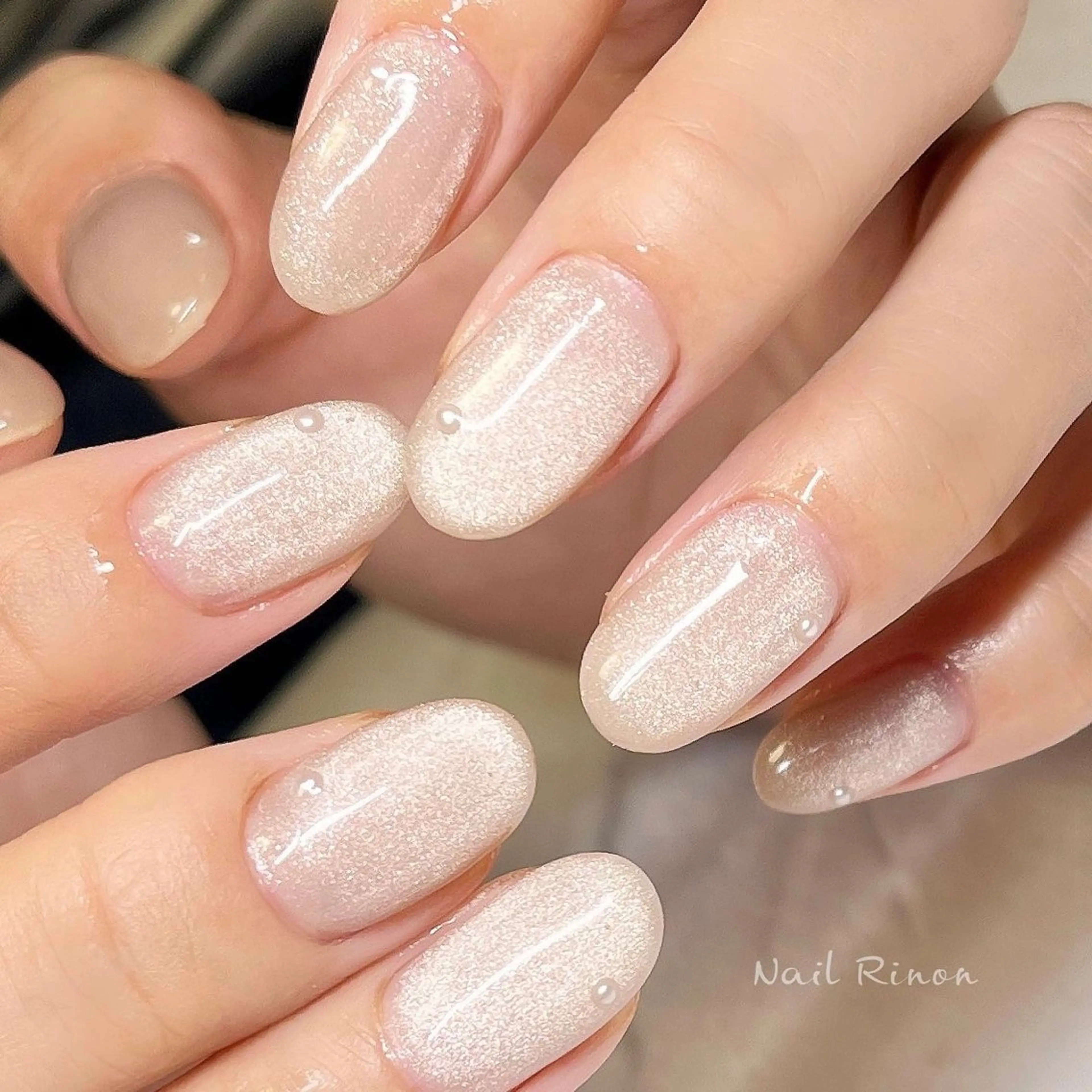 ネイル マグネットネイル ハンドネイル Nail Rinonのネイルデザイン