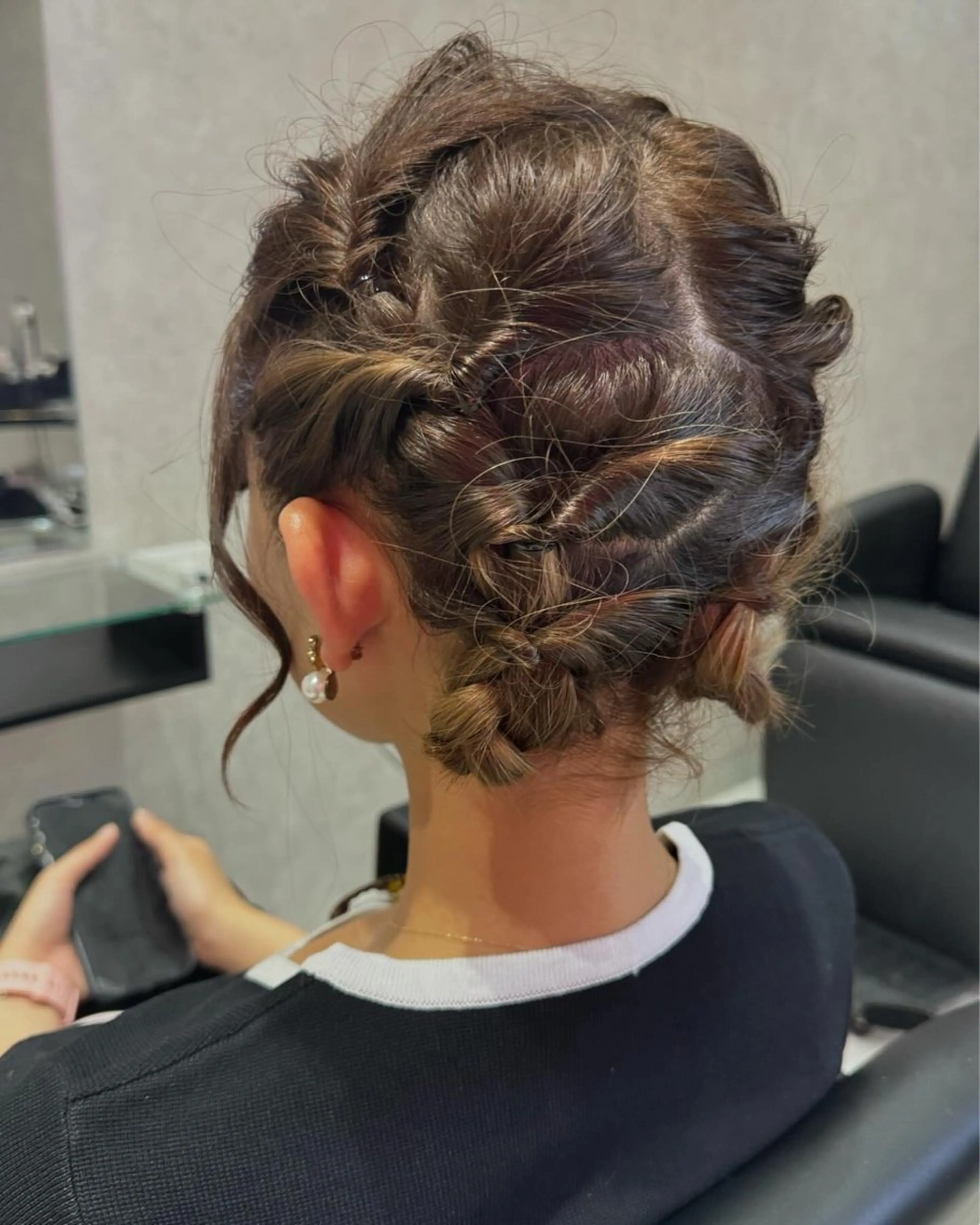 ミディアム ヘアアレンジ ボブ ヘアセット 韓国ヘアー🦄ྀི オタク美容師🌈山本のヘアスタイル