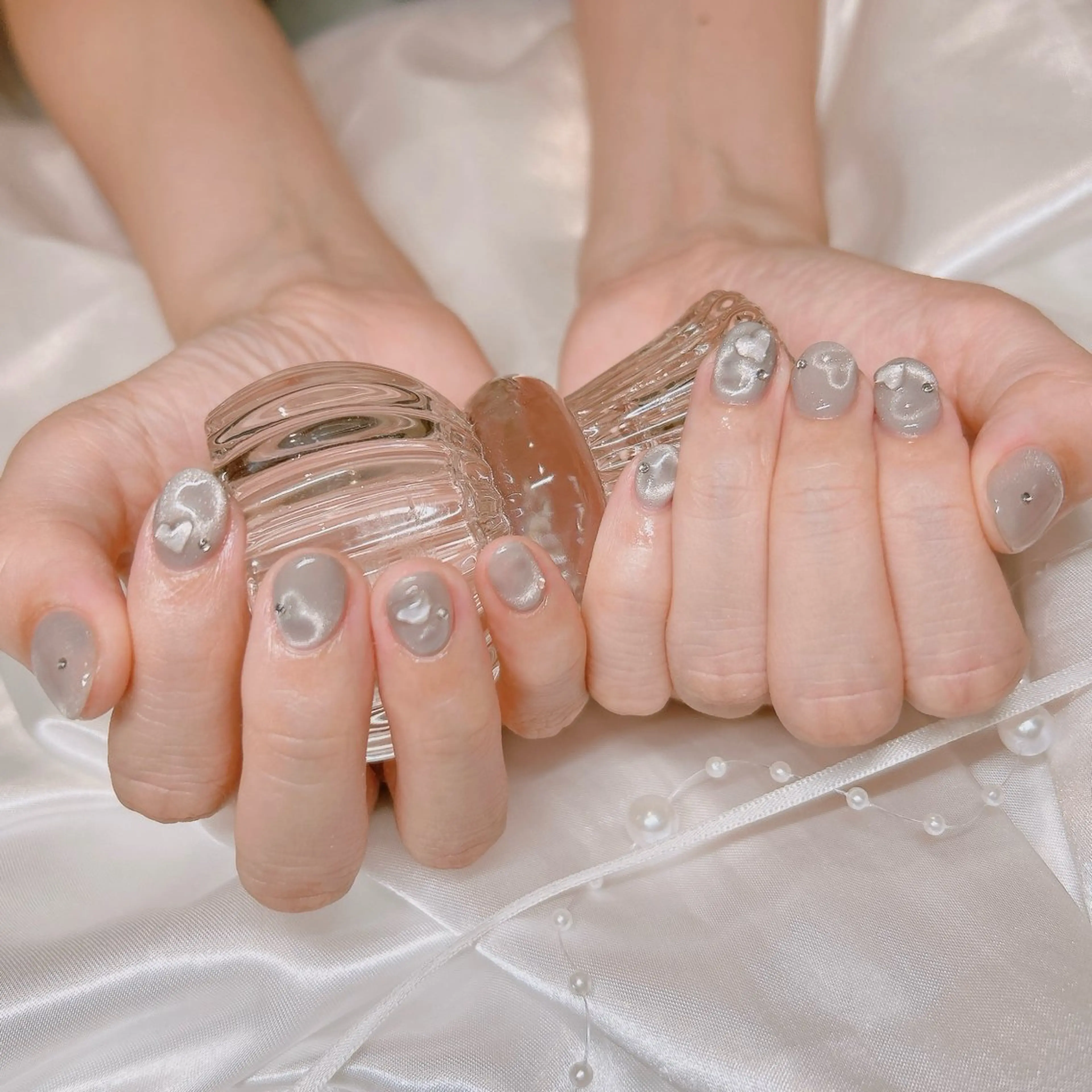 ネイル マグネットネイル ハンドネイル junna のぞいてねのネイルデザイン