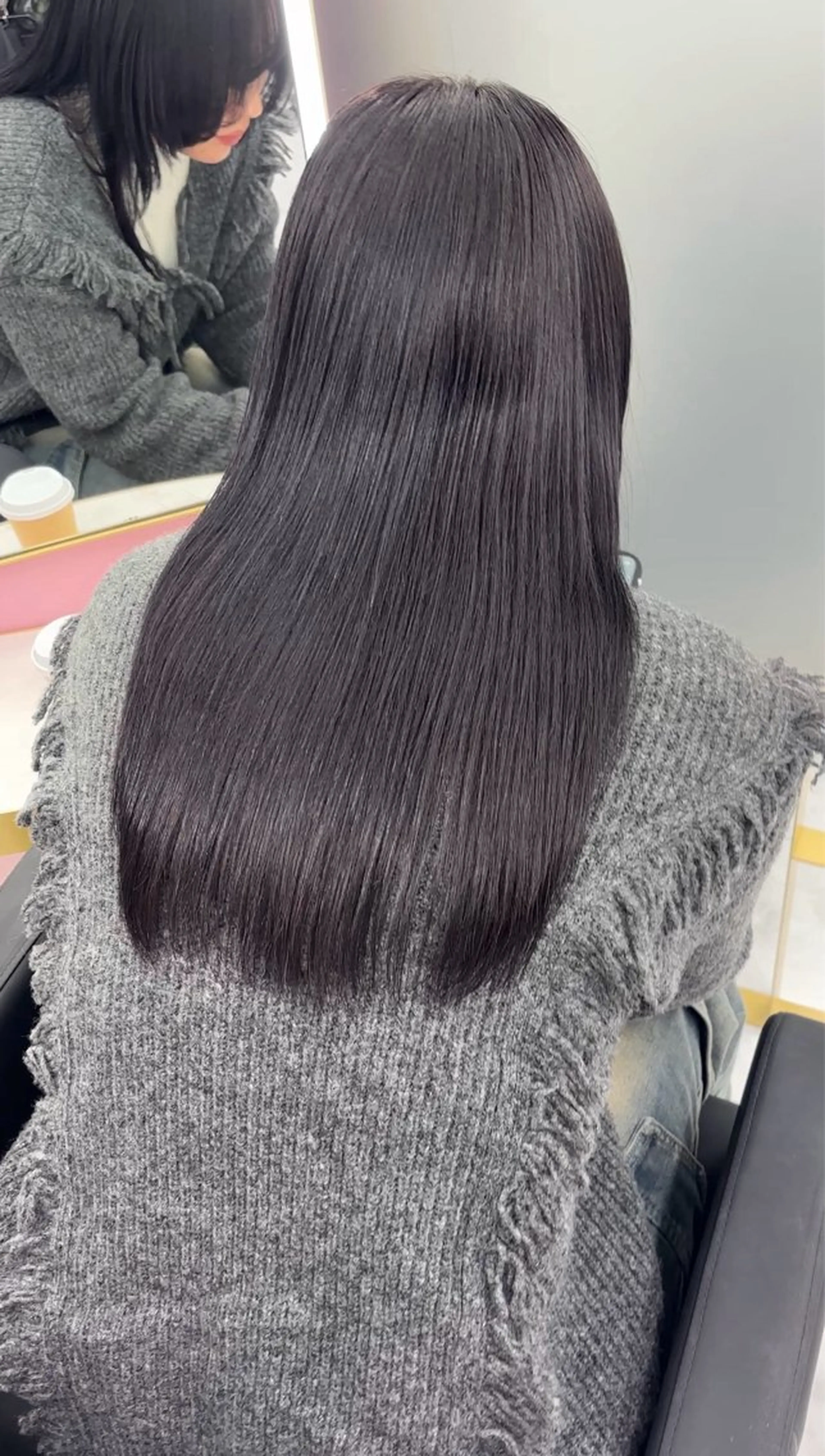 セミロング ヘアカラー ヘアセット ラベンダーカラー /巻き/WAKANAのヘアスタイル