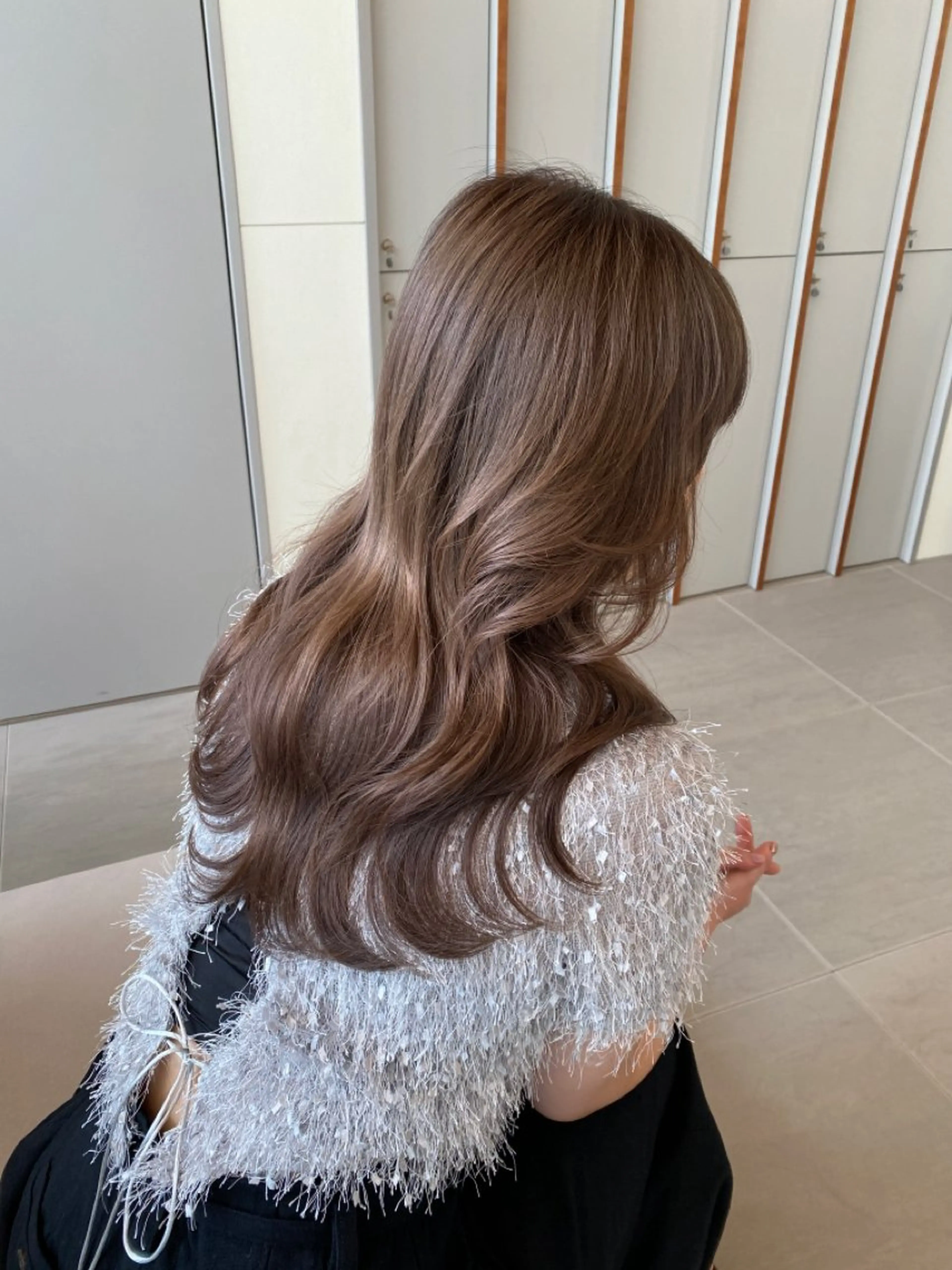 ロング 顔周りカット レイヤーカット 高発色ブリーチ/ ハイレイヤー🪽aiのヘアスタイル