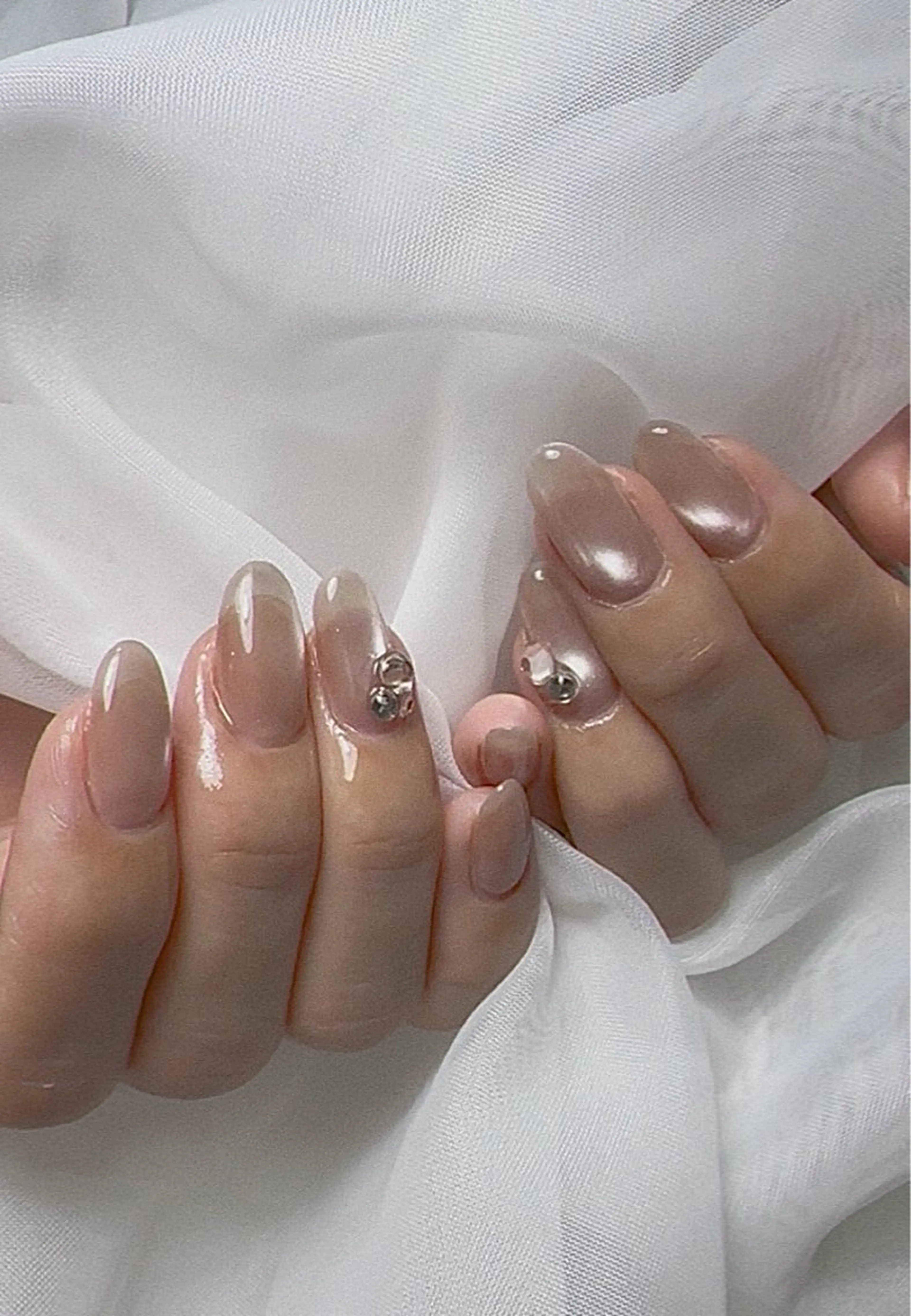 ネイル マグネットネイル シンプルネイル 冬ネイル クリスマス bibiwoo Ayakoのネイルデザイン