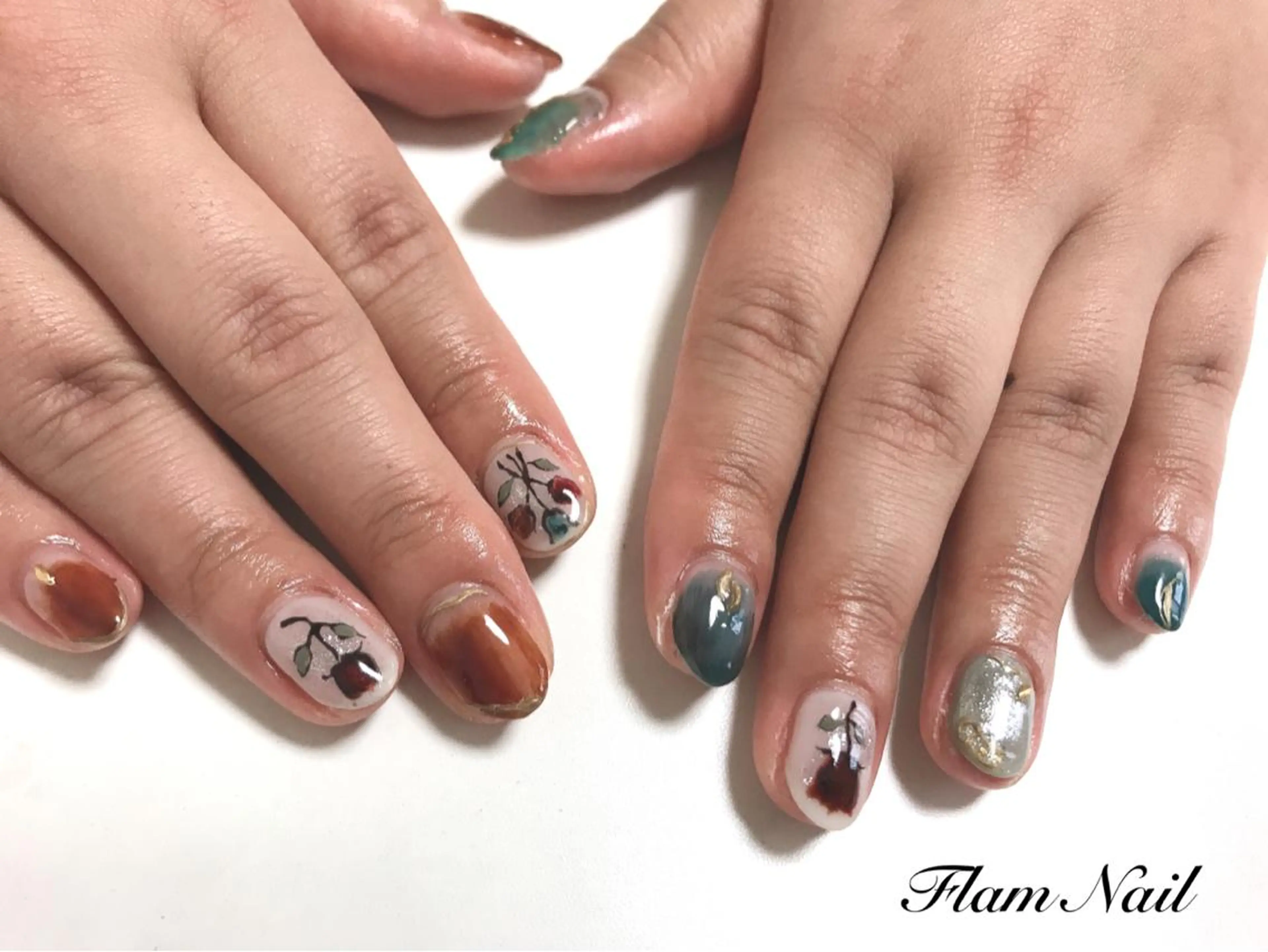 ネイル ニュアンスネイル Flam Nailのネイルデザイン