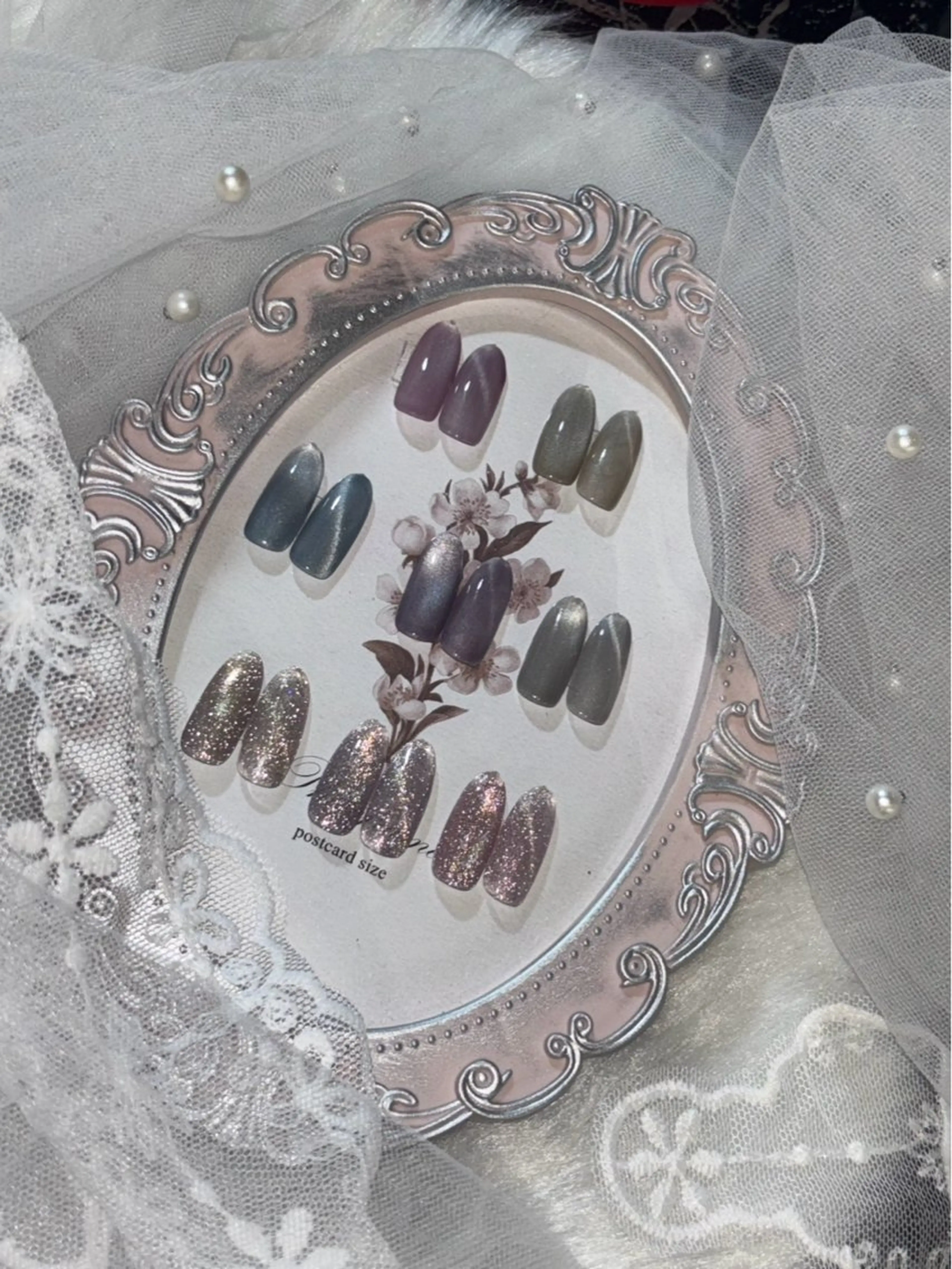 (オフあり)うるちゅるマグネットネイル🫧の写真