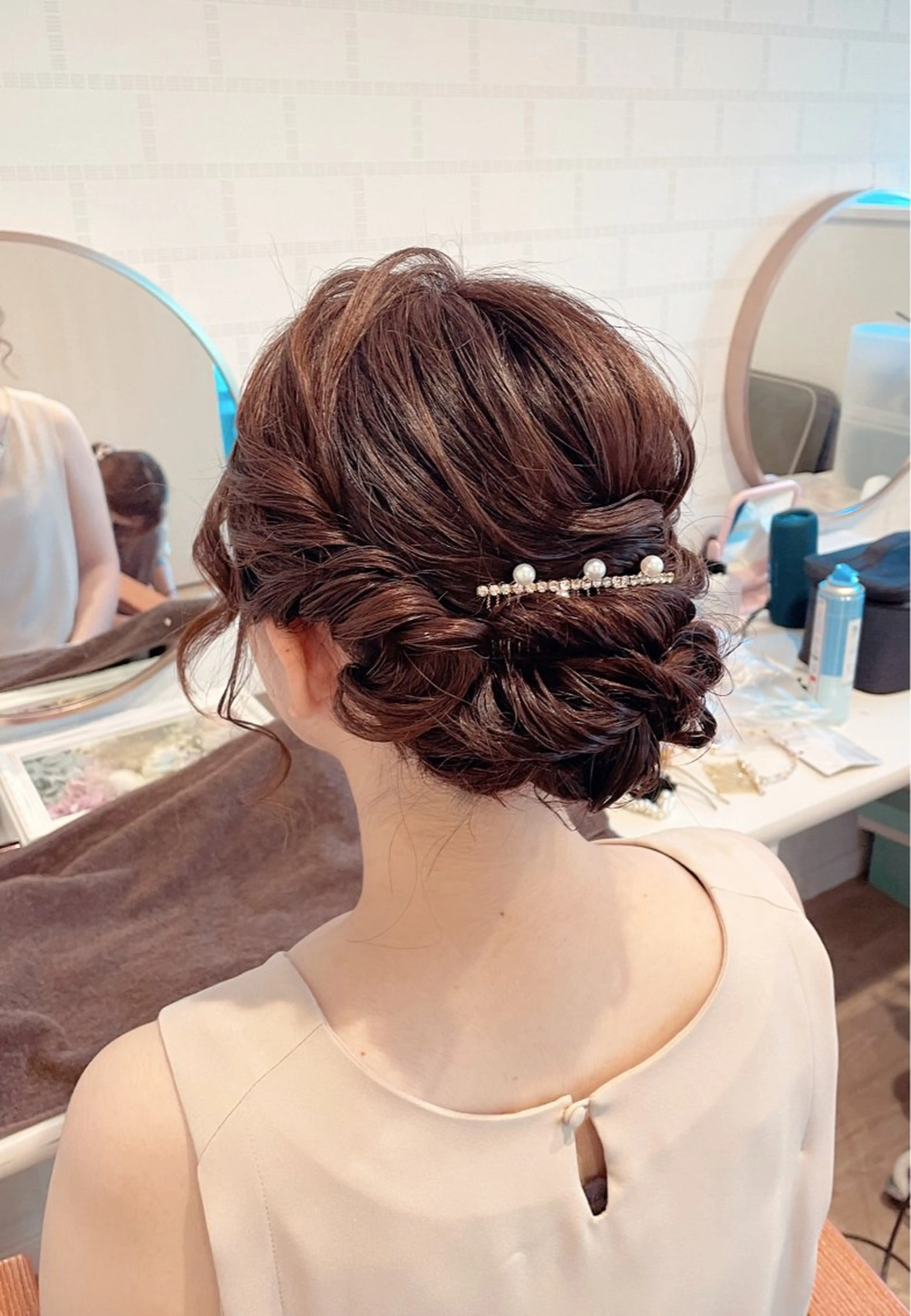 セミロング ヘアアレンジ Studio taloのヘアスタイル