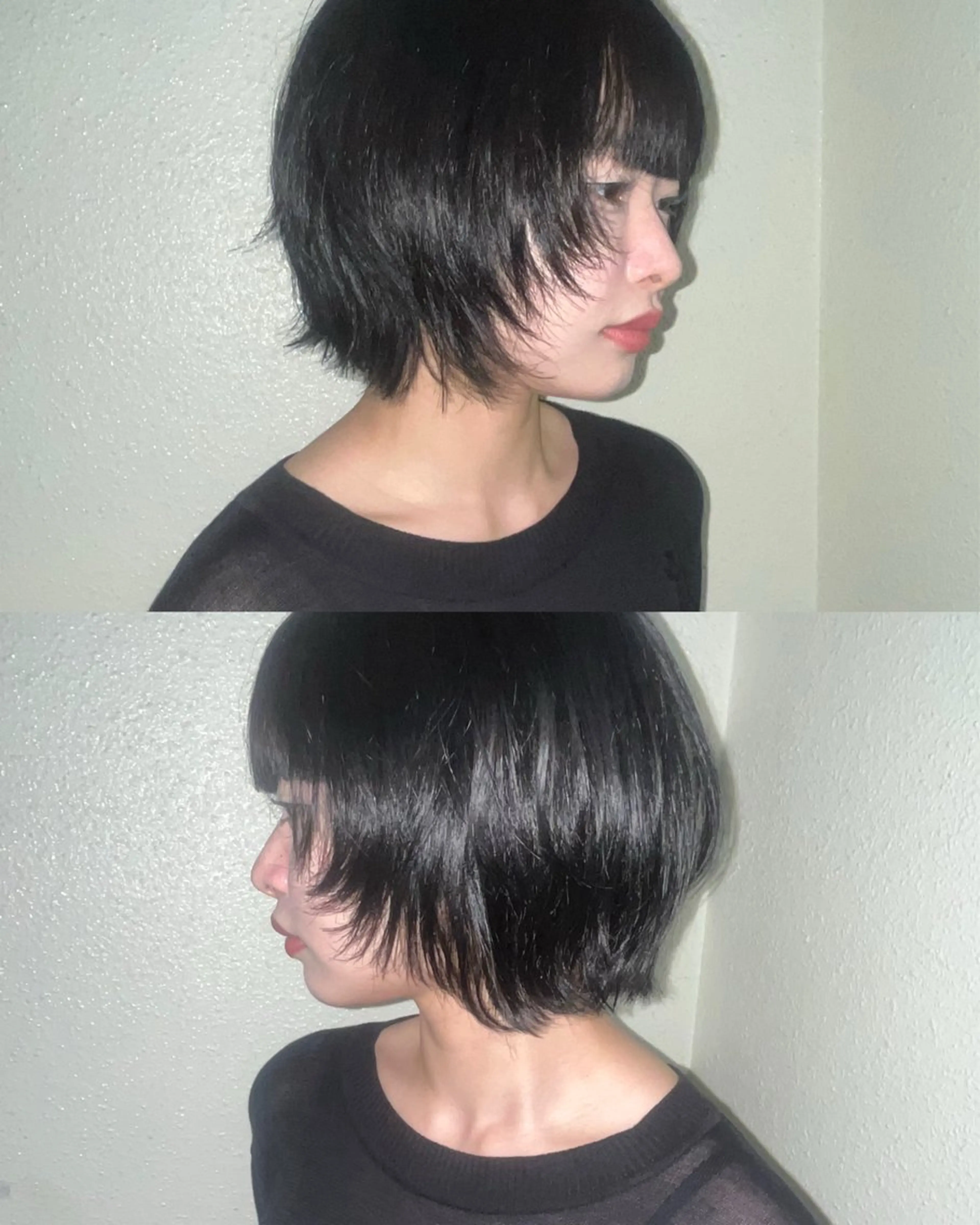 ショート カラー ボブ レイヤーカット カット ヘアカラー Bërg所属・Bërg mimi ‎ ౨ৎ⋆のヘアスタイル