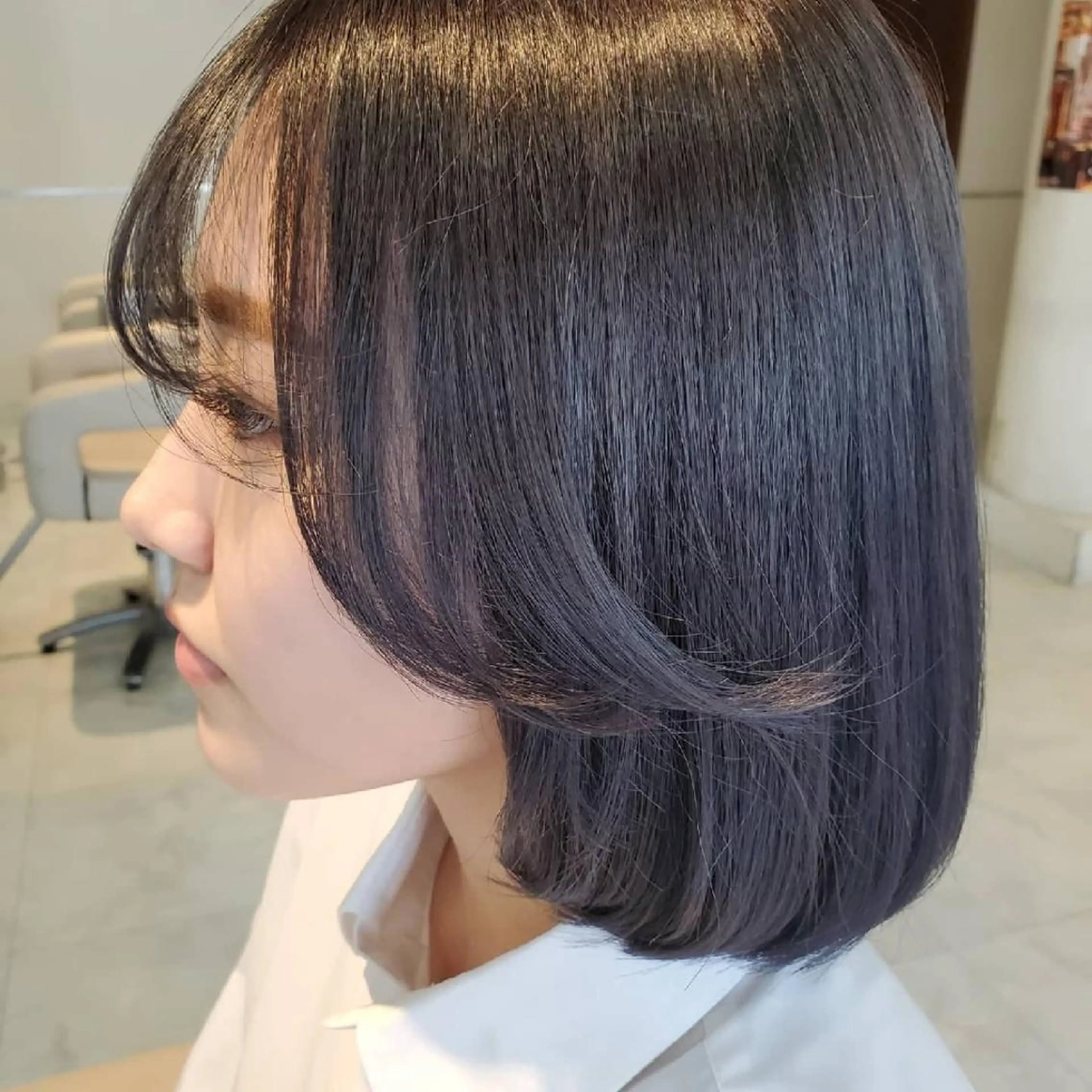 ミディアム 韓国風ヘア ヘアカラー 浦川 敬太のヘアスタイル