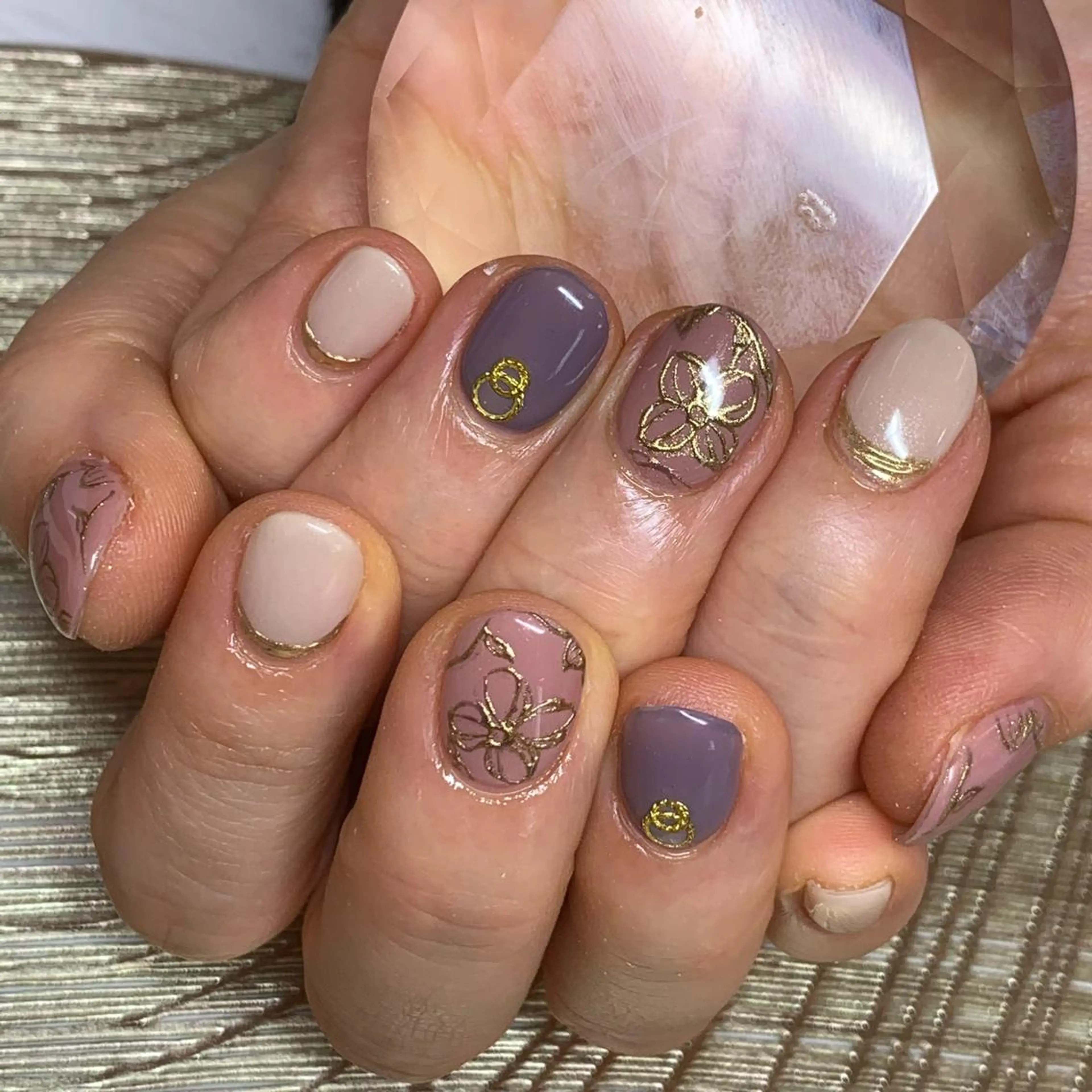 ネイル ハンドネイル καρδιά -ｶﾙﾃﾞｨｱ-のネイルデザイン