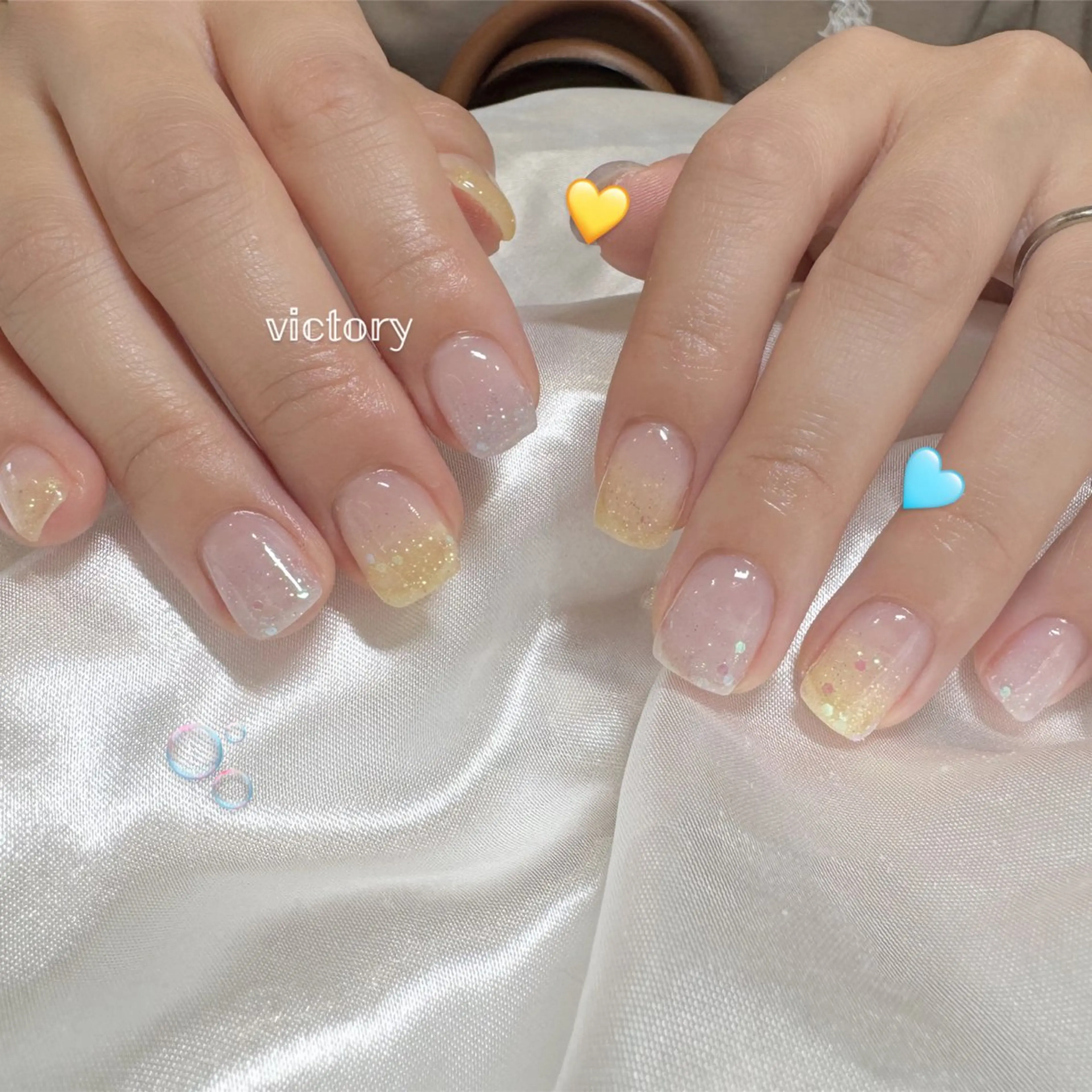 2色可◎ラメグラデーション✨の写真