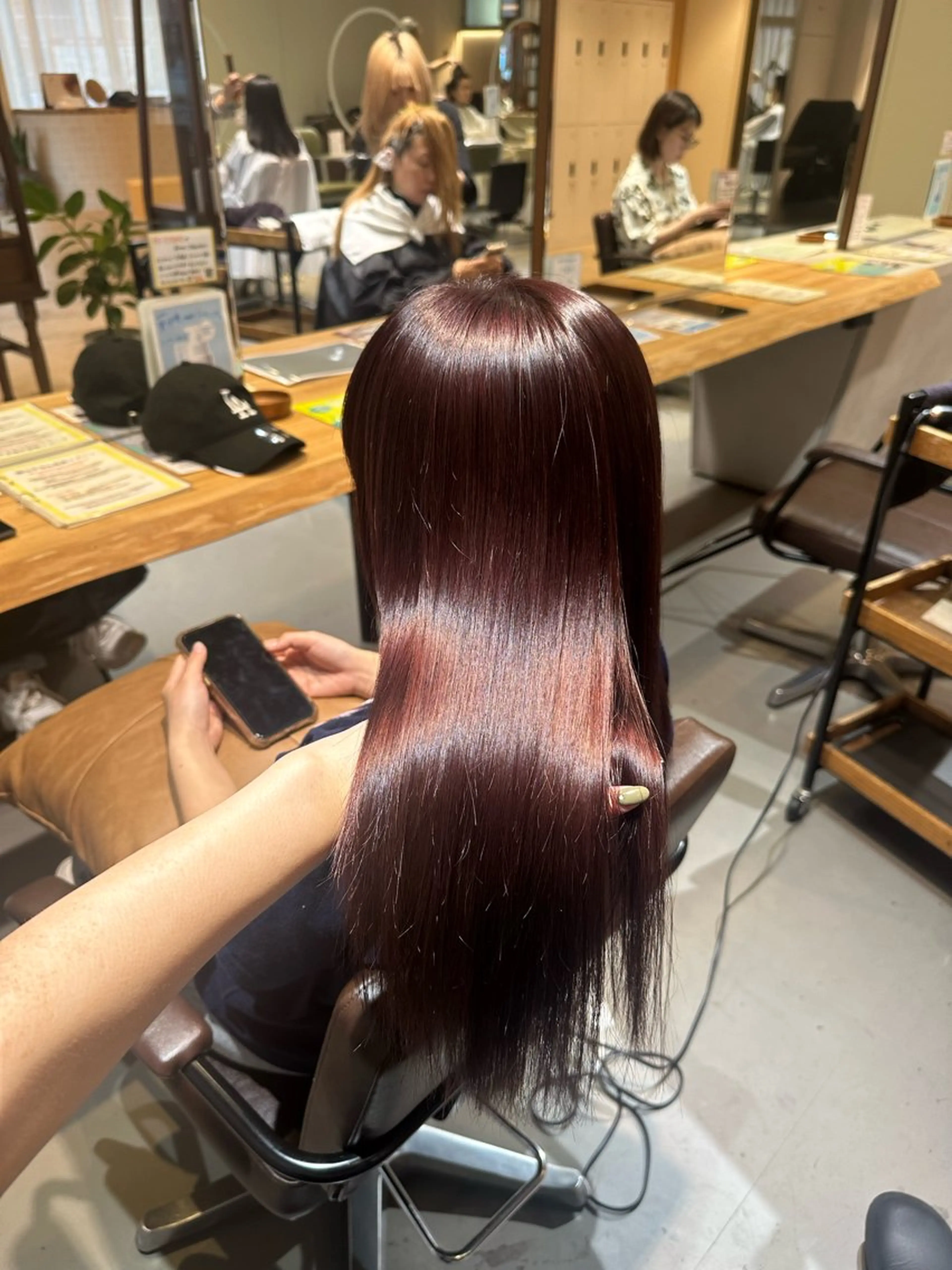 カラー ブリーチ ダブルカラー ブリーチなしカラー ヘアカラー 透明感カラー/縮毛 みさき🦭のヘアスタイル