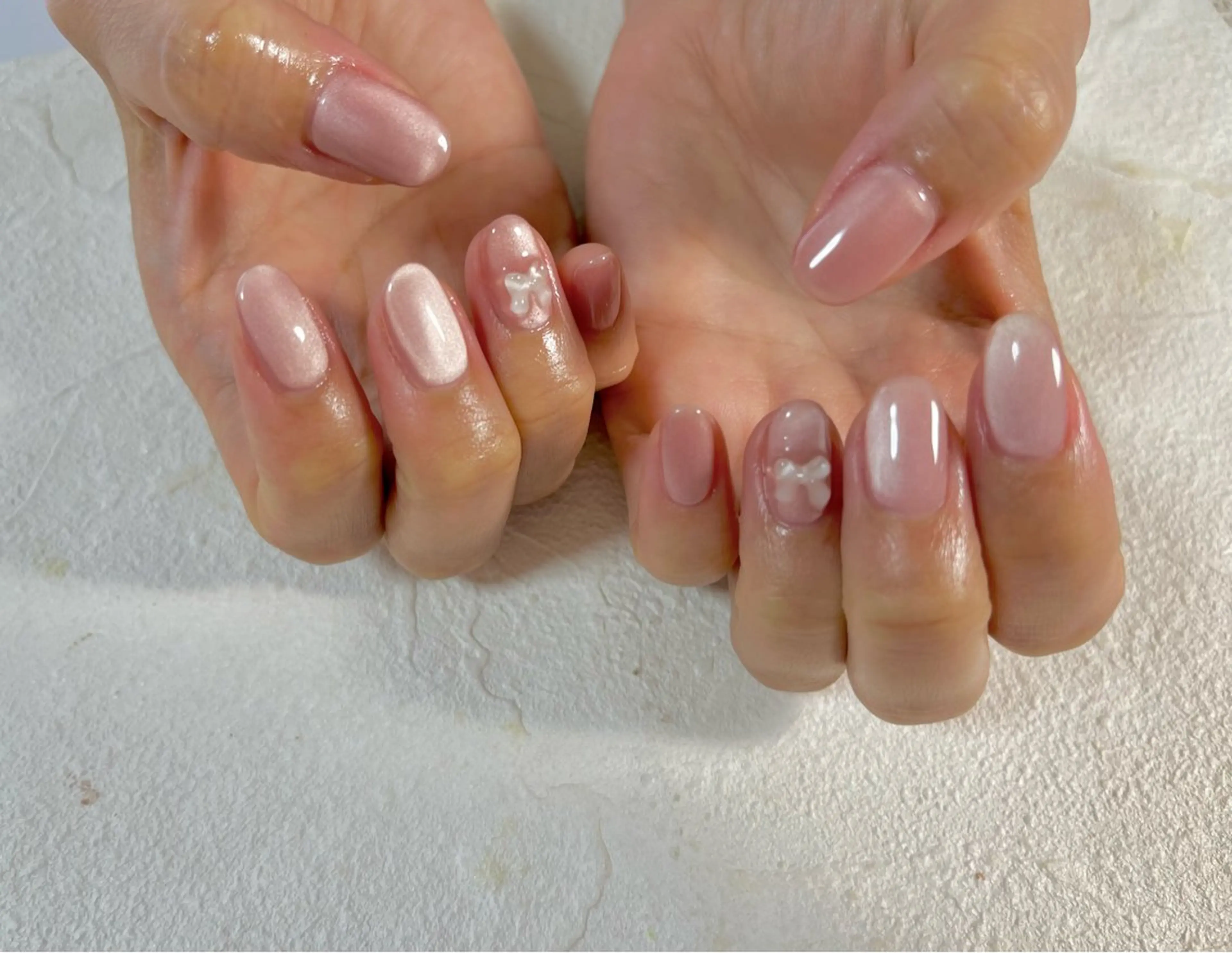 ネイル オーロラネイル フットネイル フレンチネイル ジェルネイル 韓国ネイル kiki nail たまプラーザのネイルデザイン